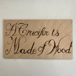 A Crucifix is Made of Wood