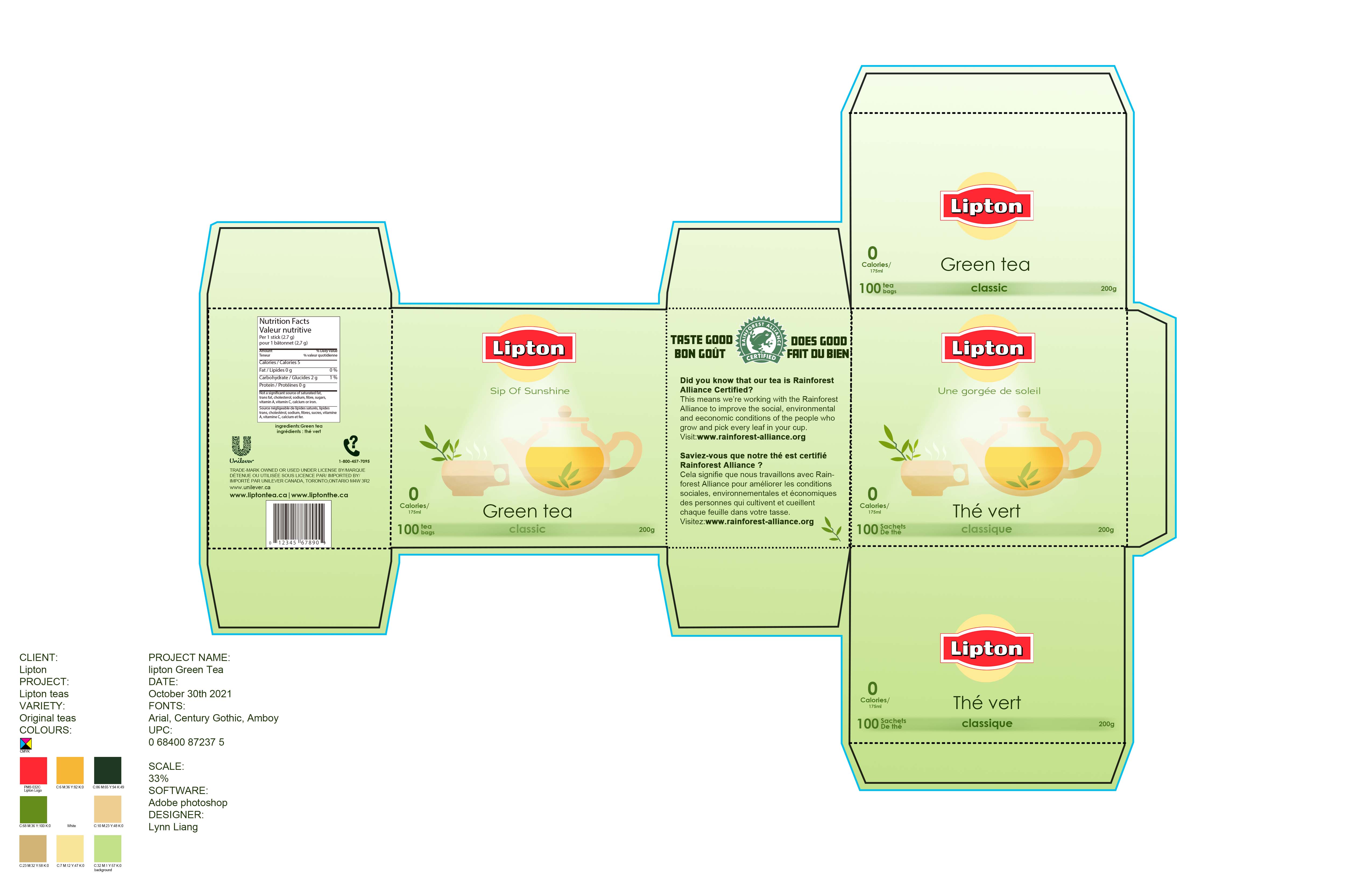 Lipton Tea Packaging Redesign