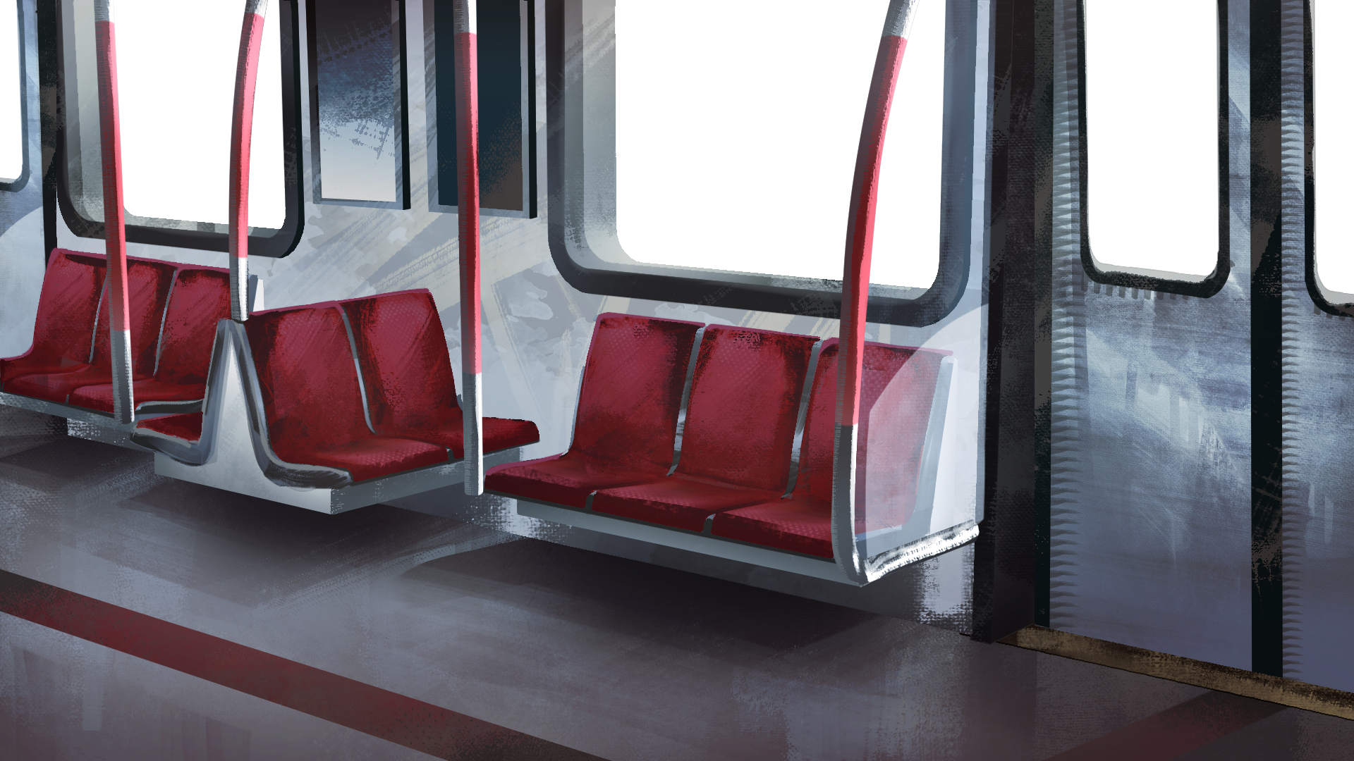 Don't Sleep On The Subway Background Paint overs