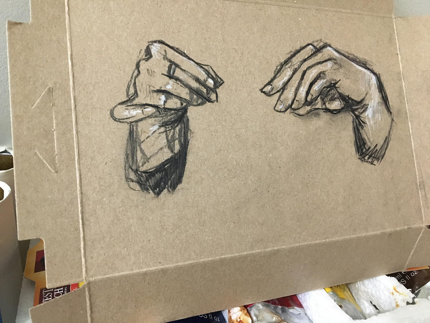 Charcoal Hands
