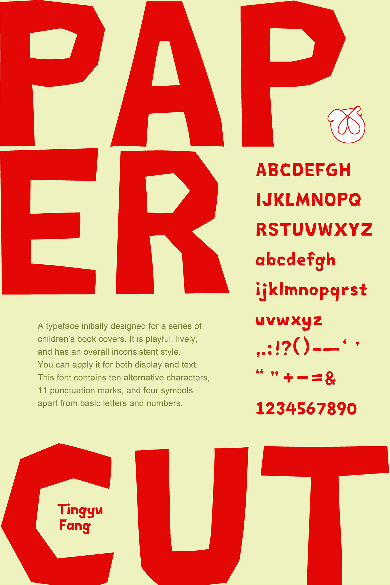 Typeface Design - PaperCut