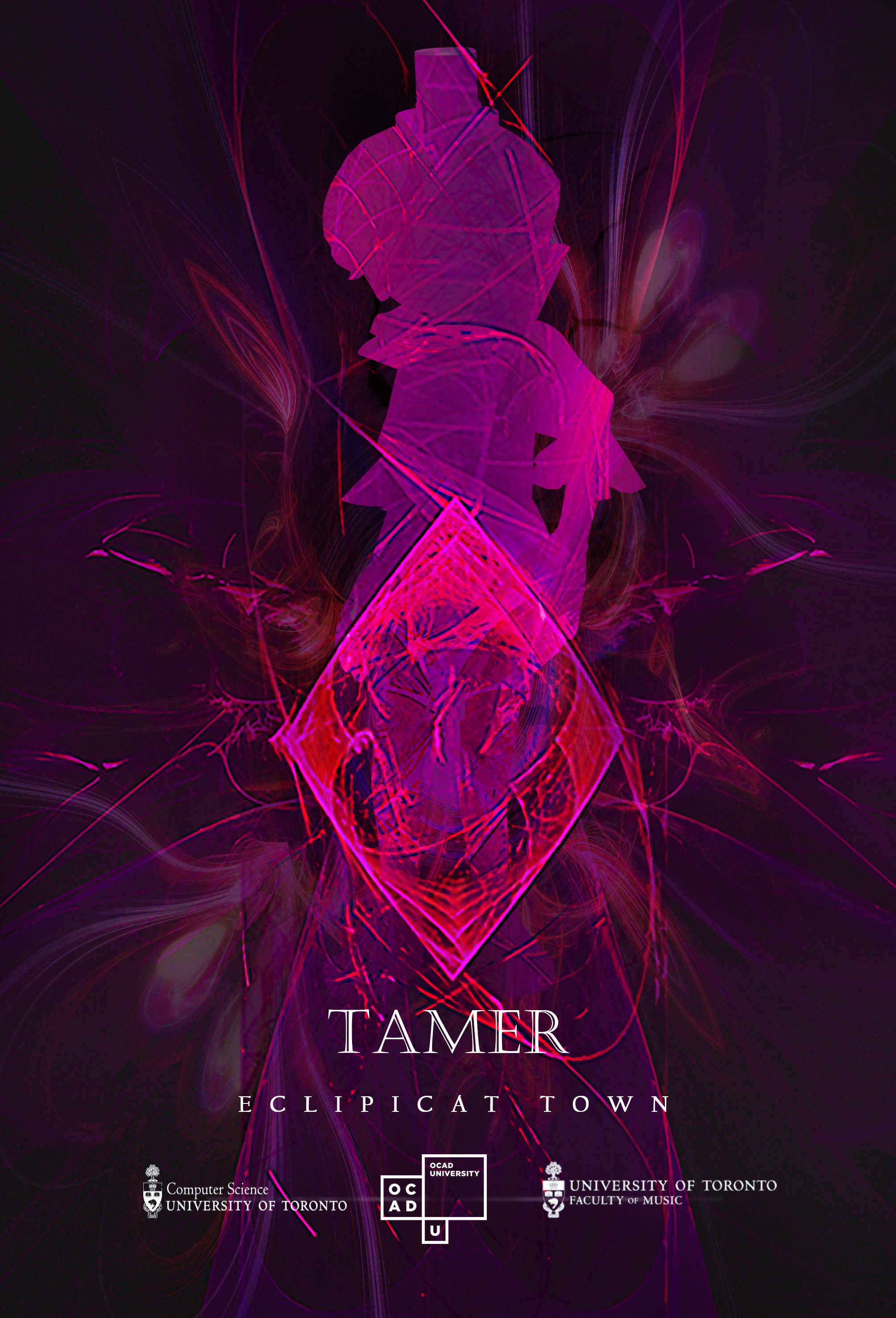 Ecliptica Town - Posters of five NPC characters