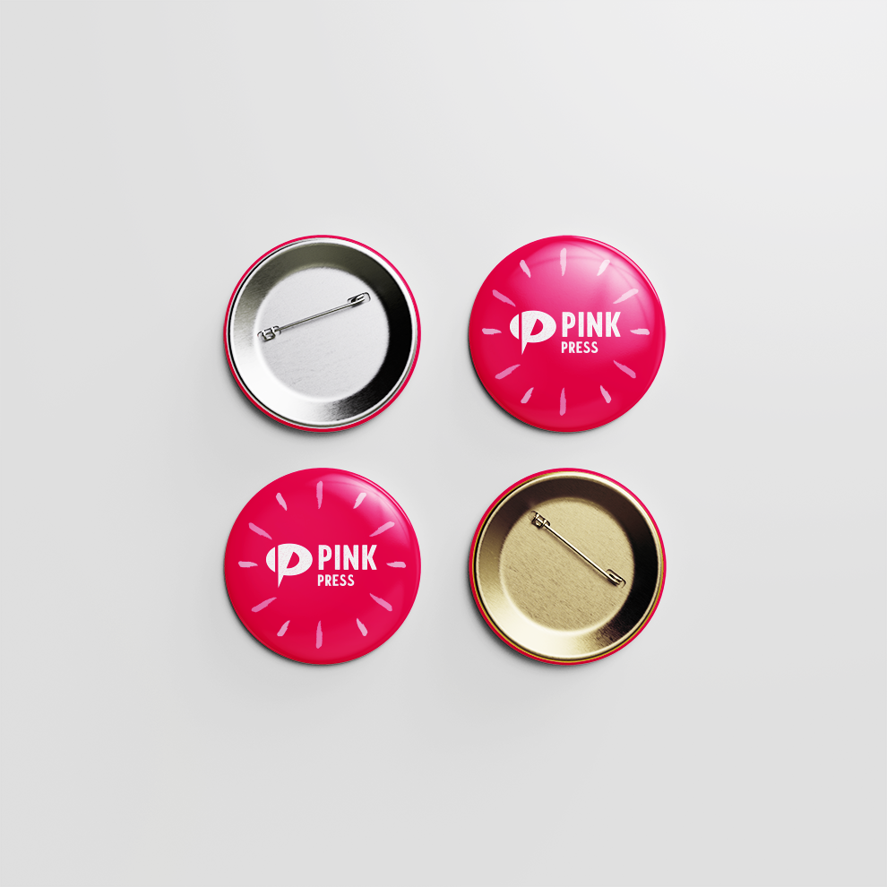 Pink Press - button 2