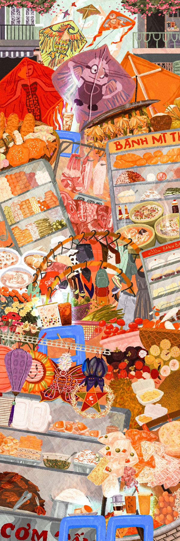 Vietnamese Market Mural