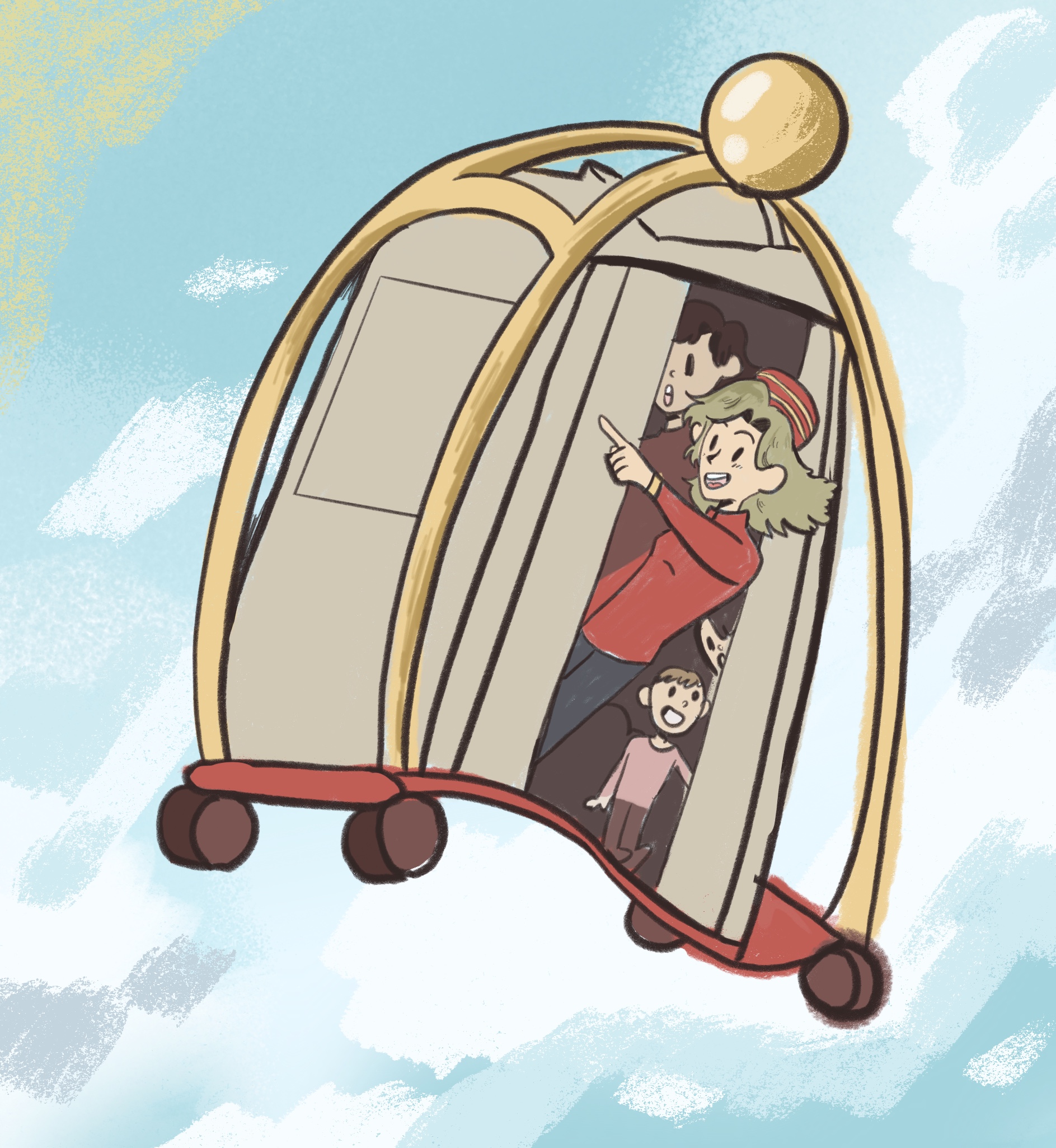 The elevator operator, the tour guide