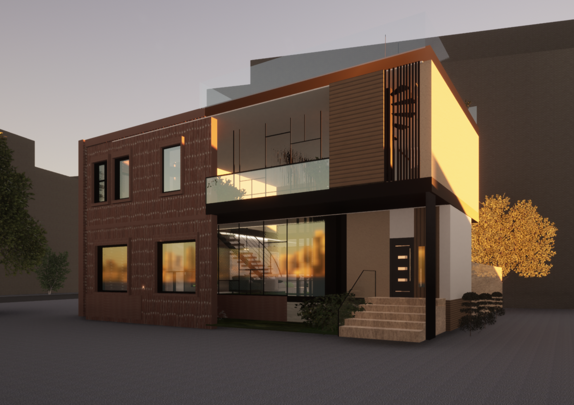 Bulwer St. Residence Exterior Perspective