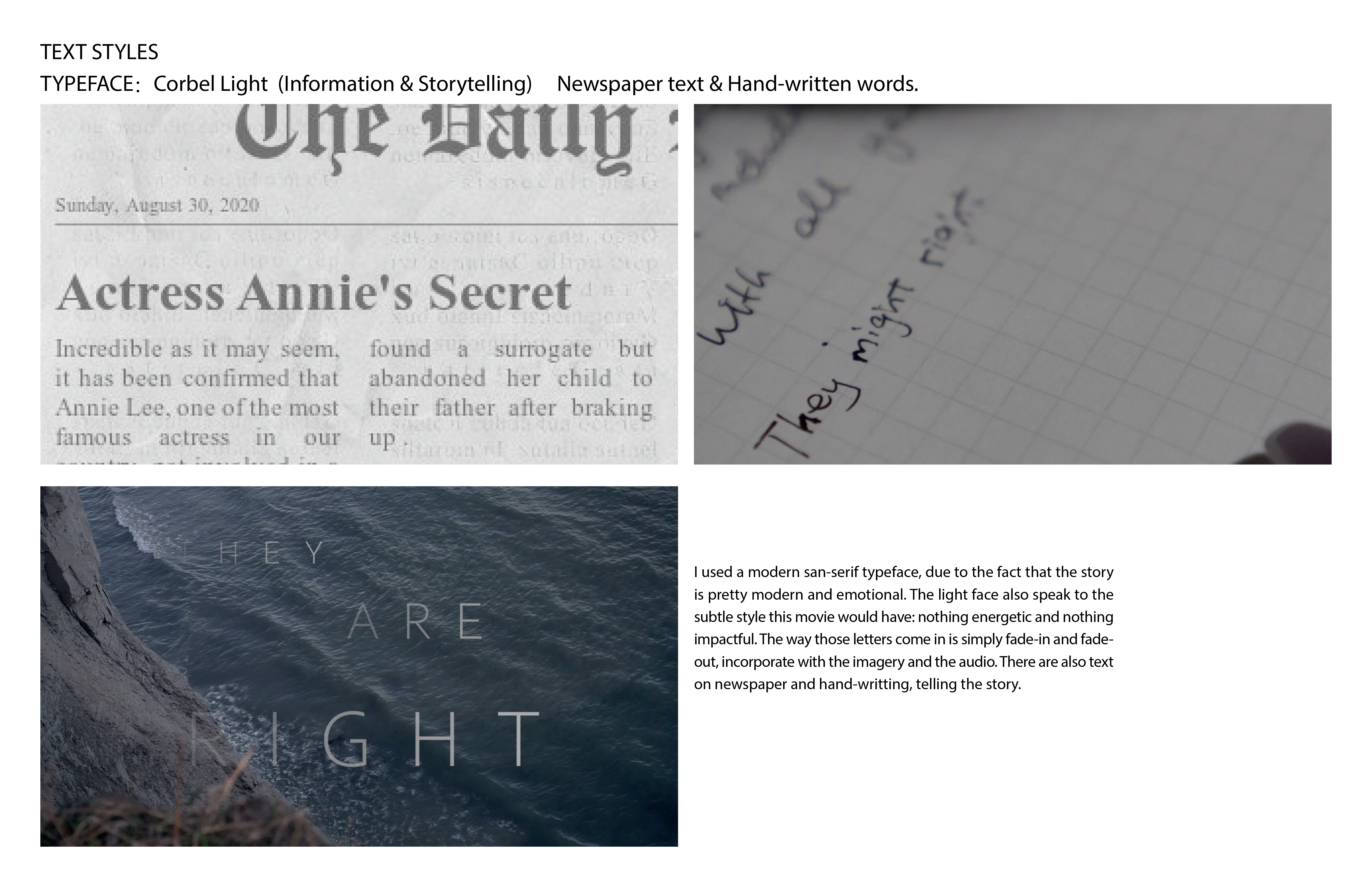 Titile Sequence：The Truth