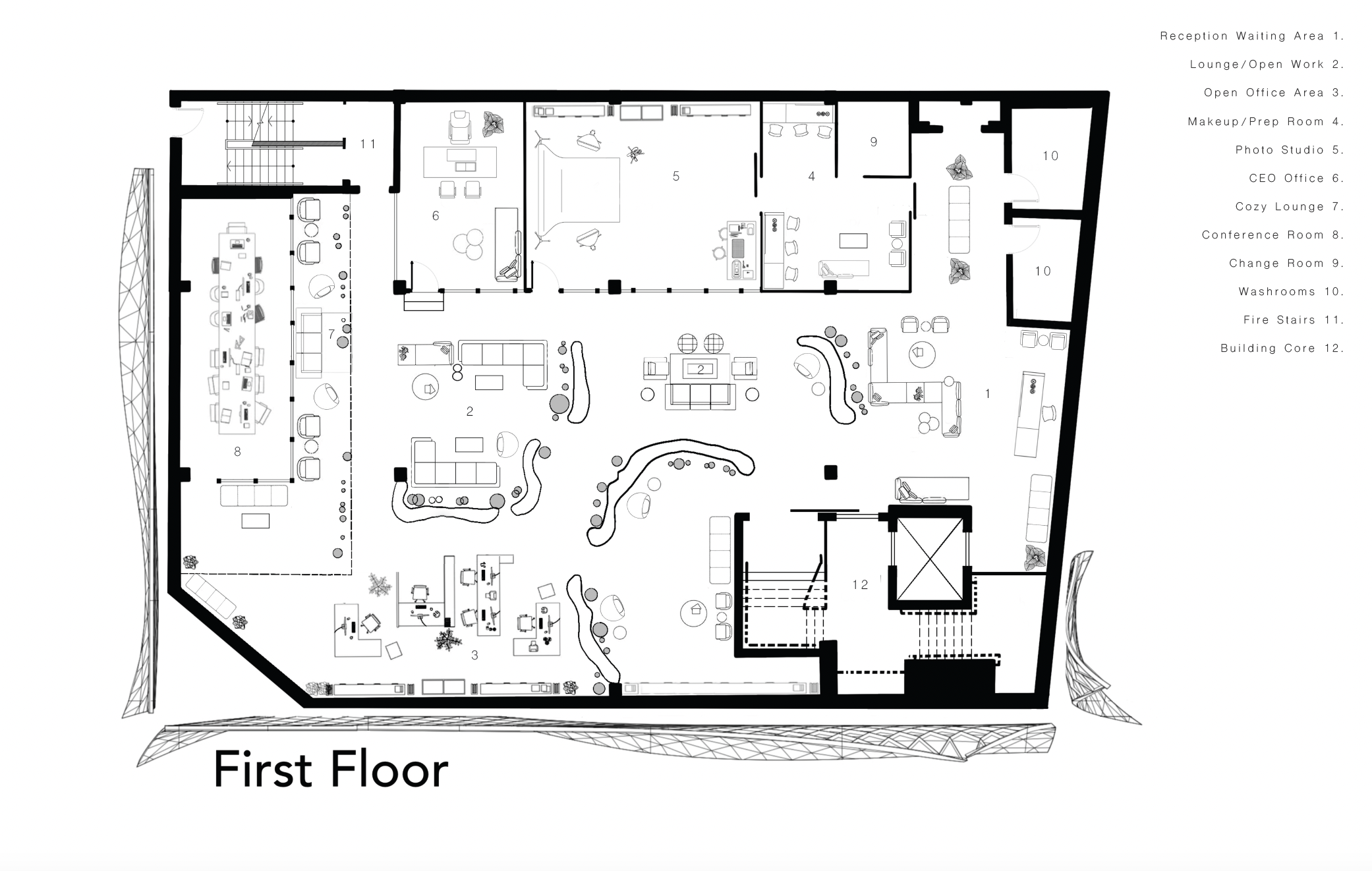 First Floor Plan (Amanda Stan/Justin Crowell)