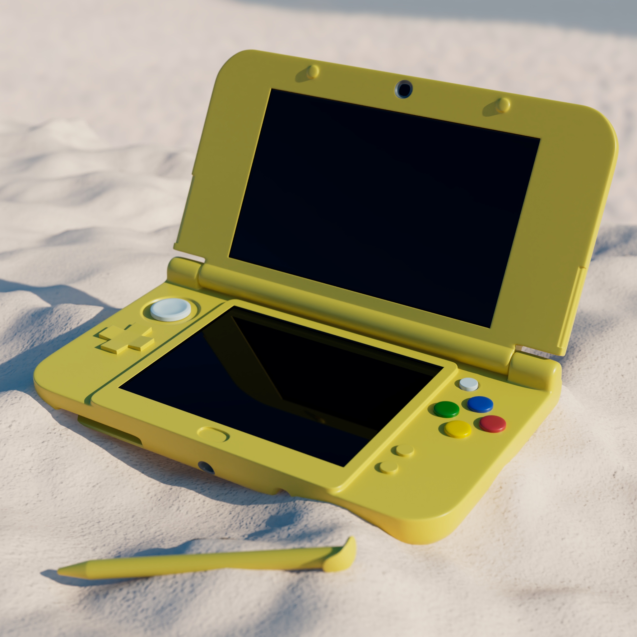 Nintendo 3DS on Beach