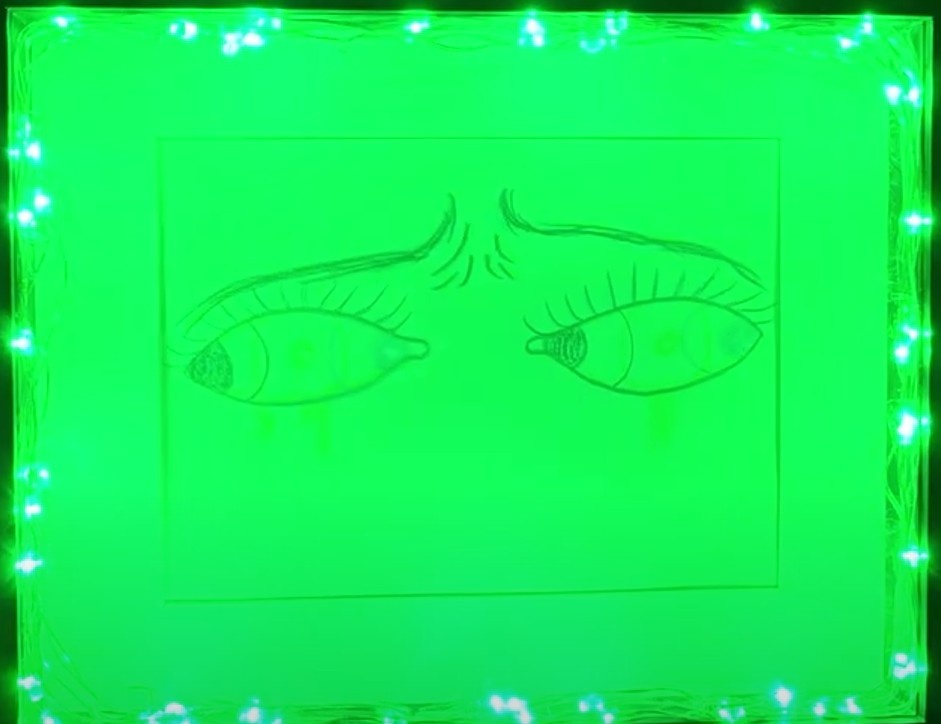 Light Reactive Prototype - 8" x 10" Frame (green)