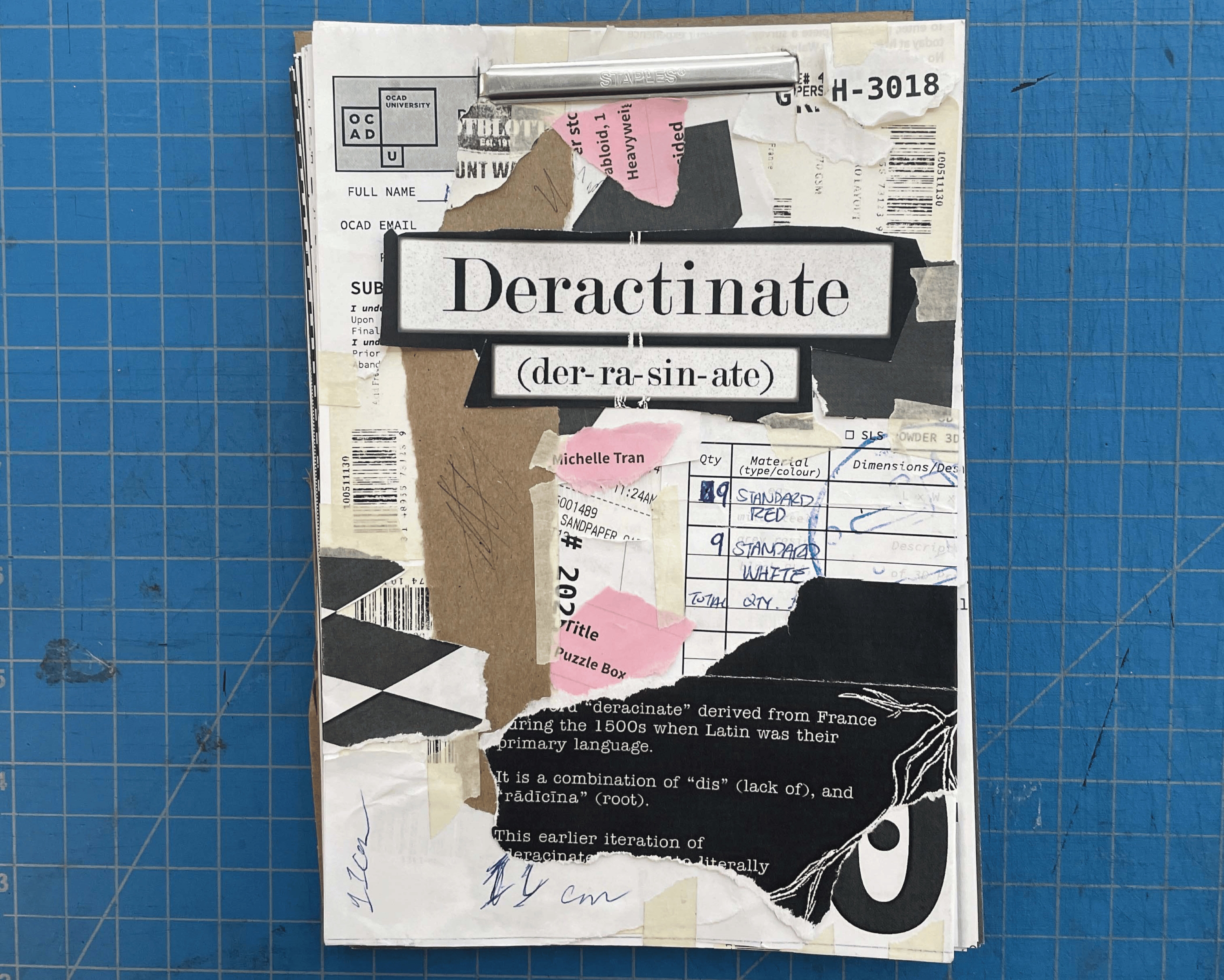 Deracinate - Reflective Piece