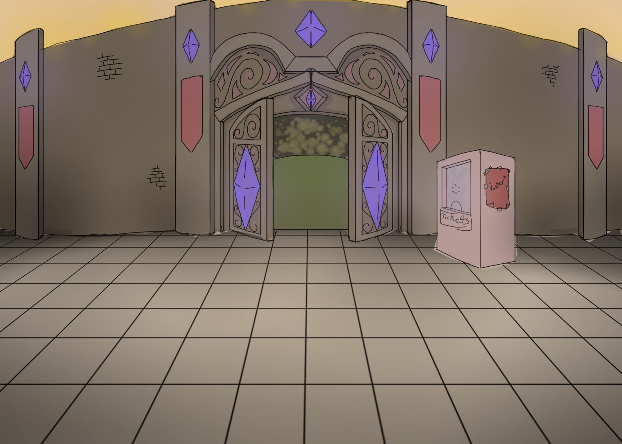 Second Place concept work