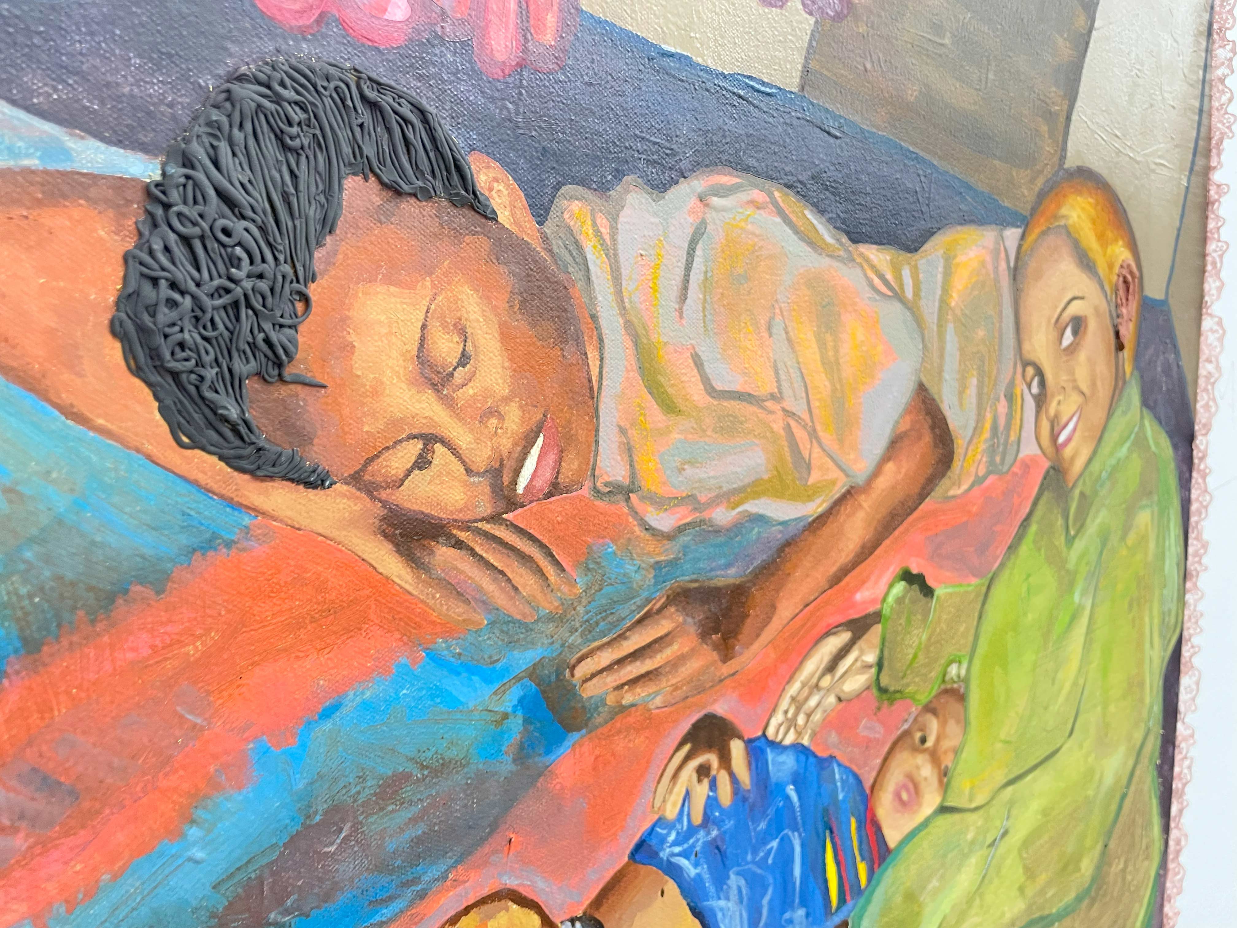 Samia in Alexandria. 2024. Oil on canvas 48” x 26”