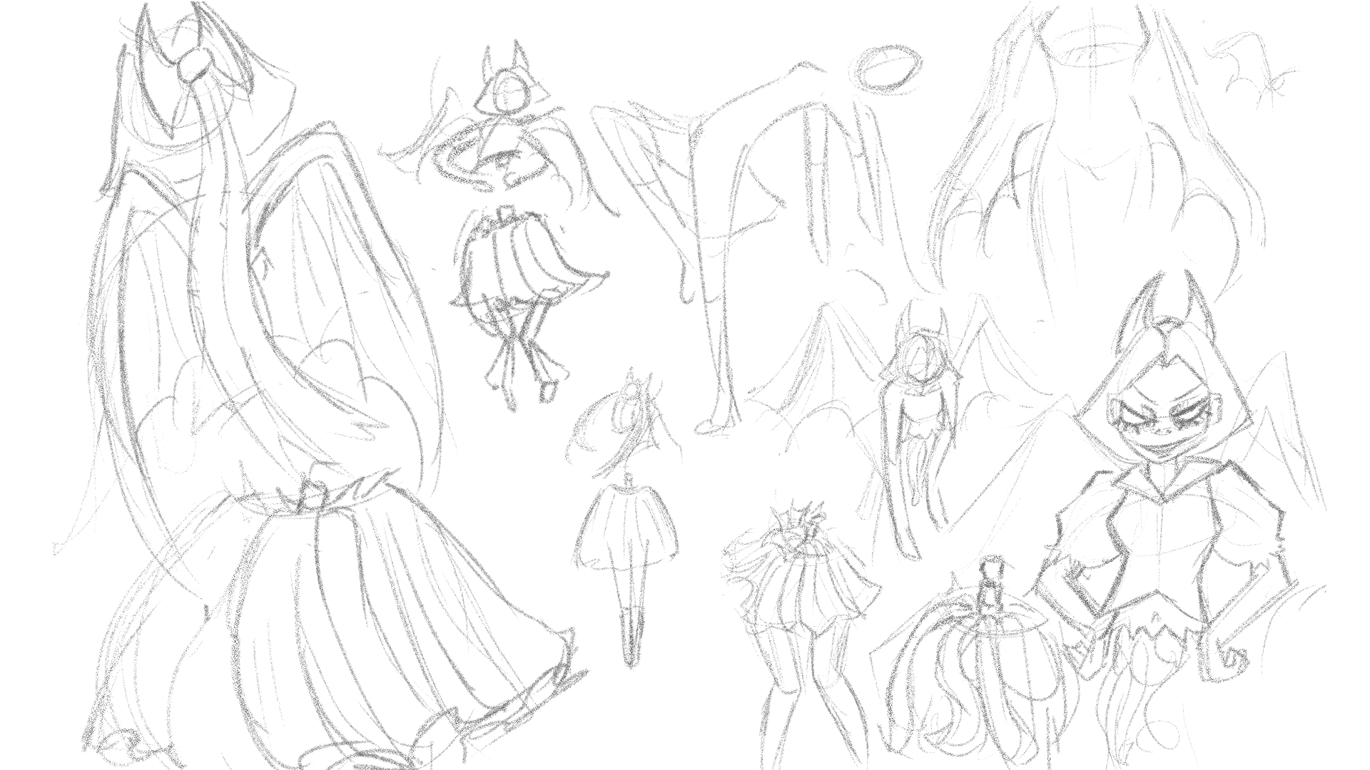 Thesis Pre-Production Sketches and Thumbnails