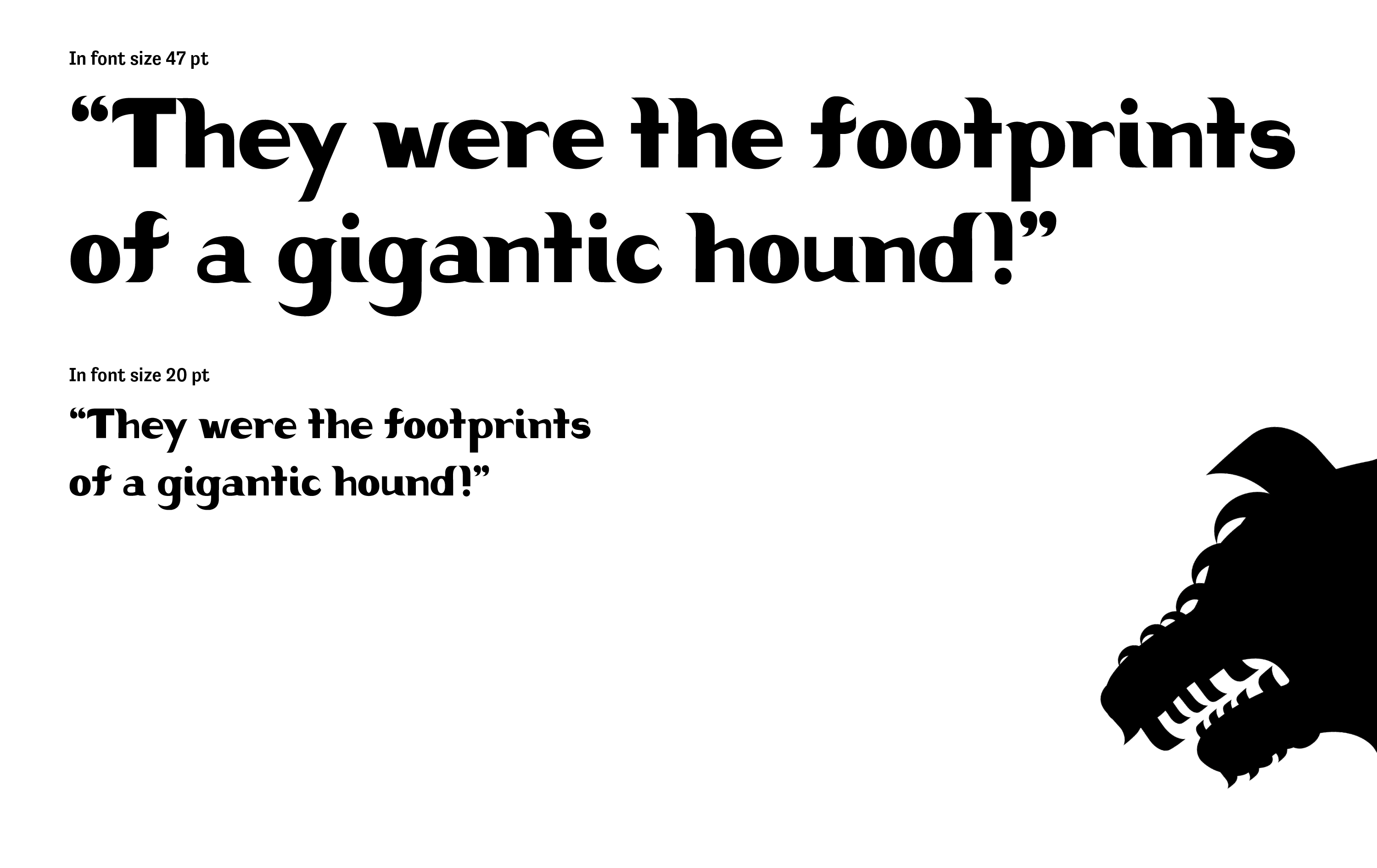 HOUND Typeface Size