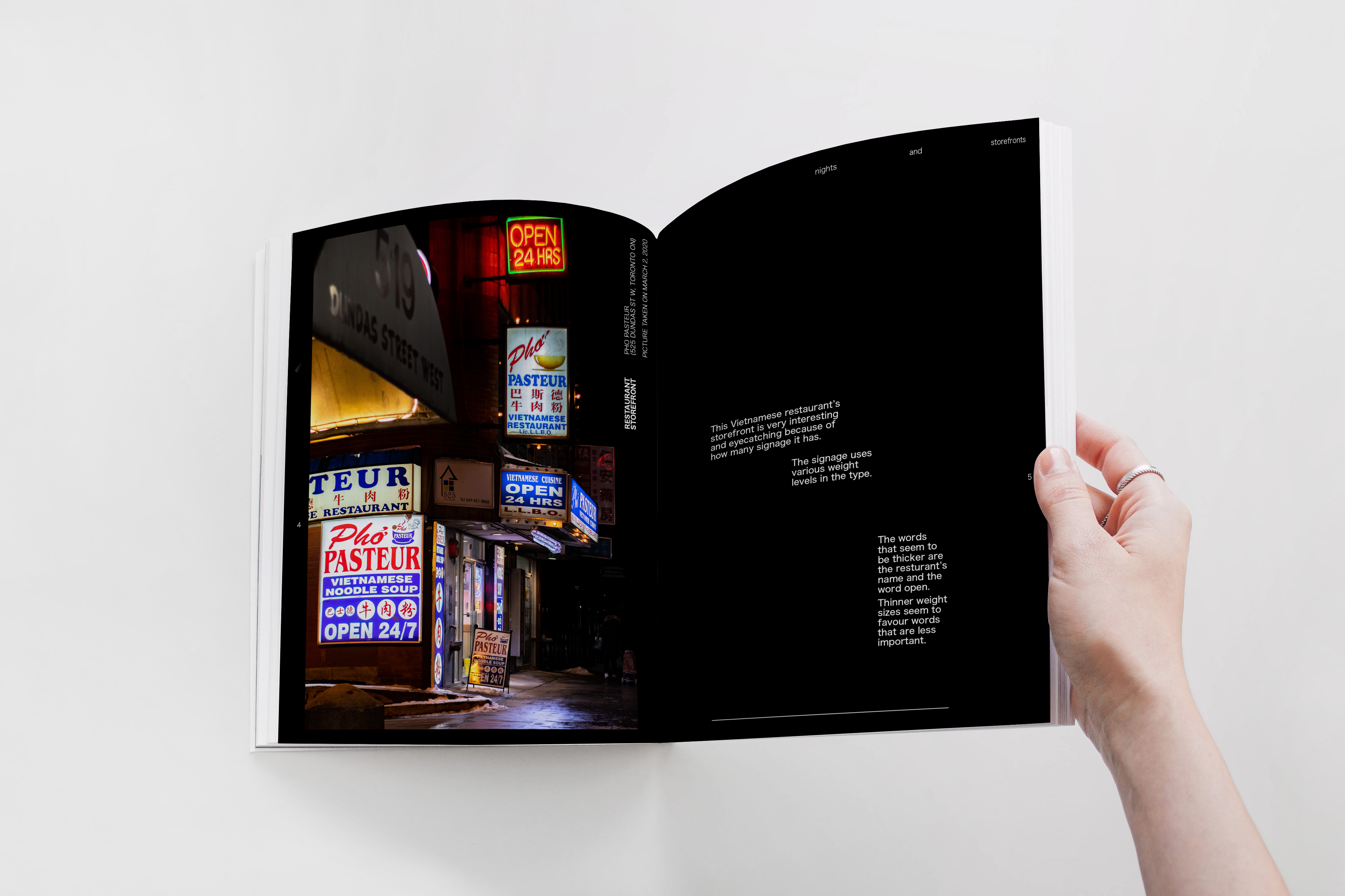 Nights and Storefronts - Environmental Typography