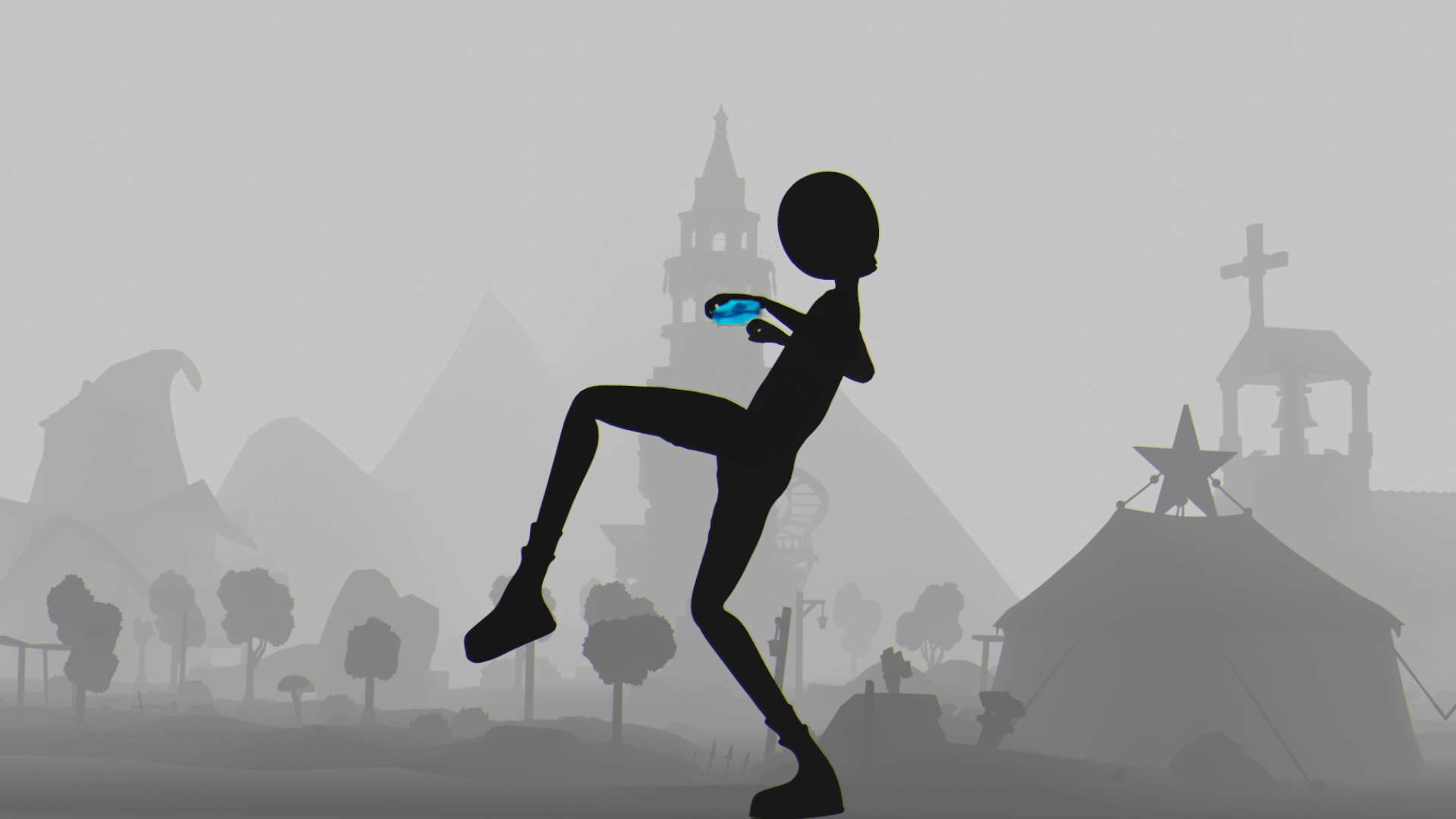 Ecliptica Town - win and lose ending animation