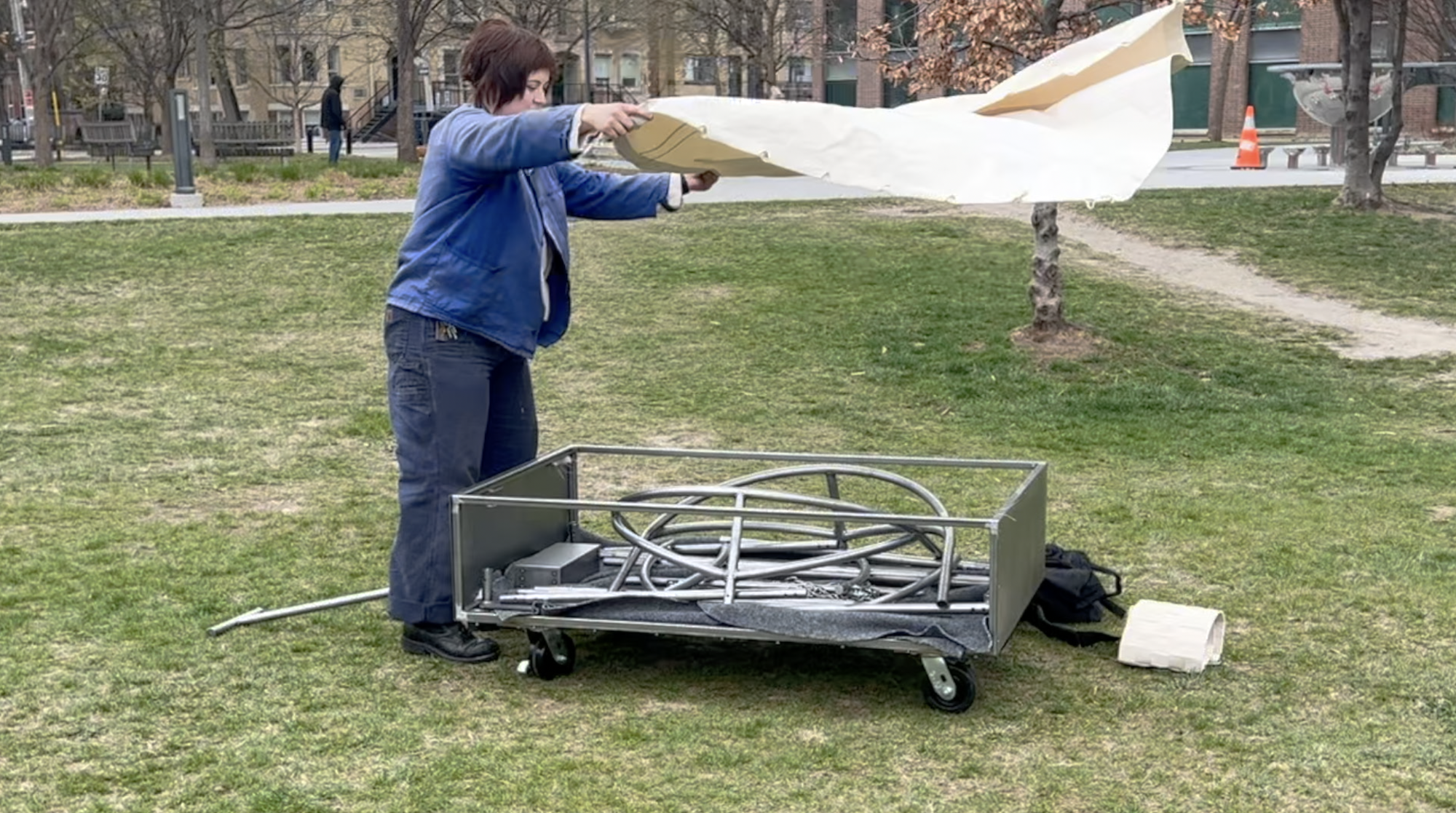 I'M TRYING TO TALK ABOUT GRIEF but with a swing a wagon and walking