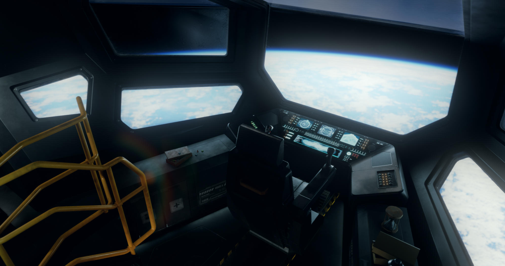 Game Scene Design- Spaceship interior