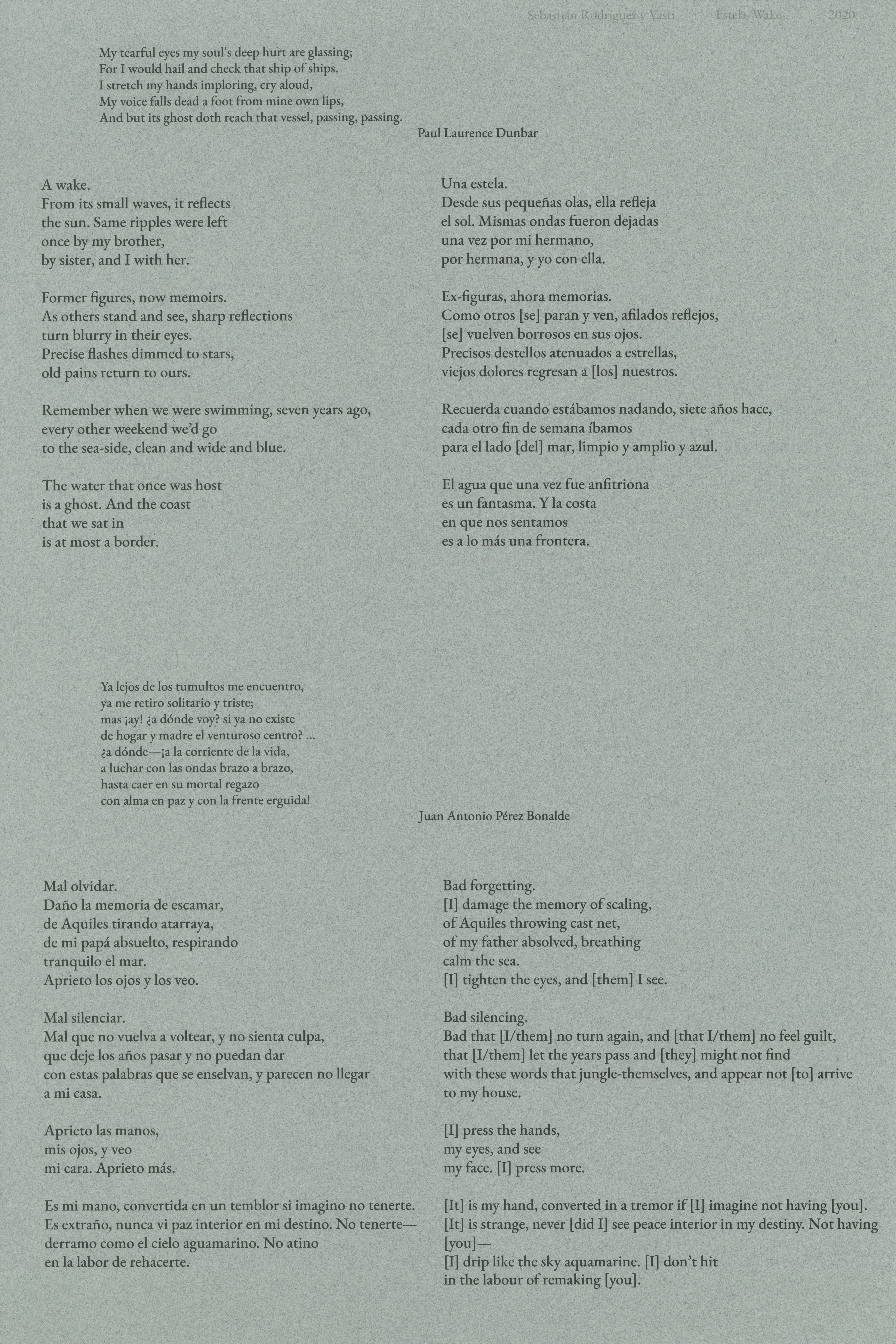 Estela: Poem
