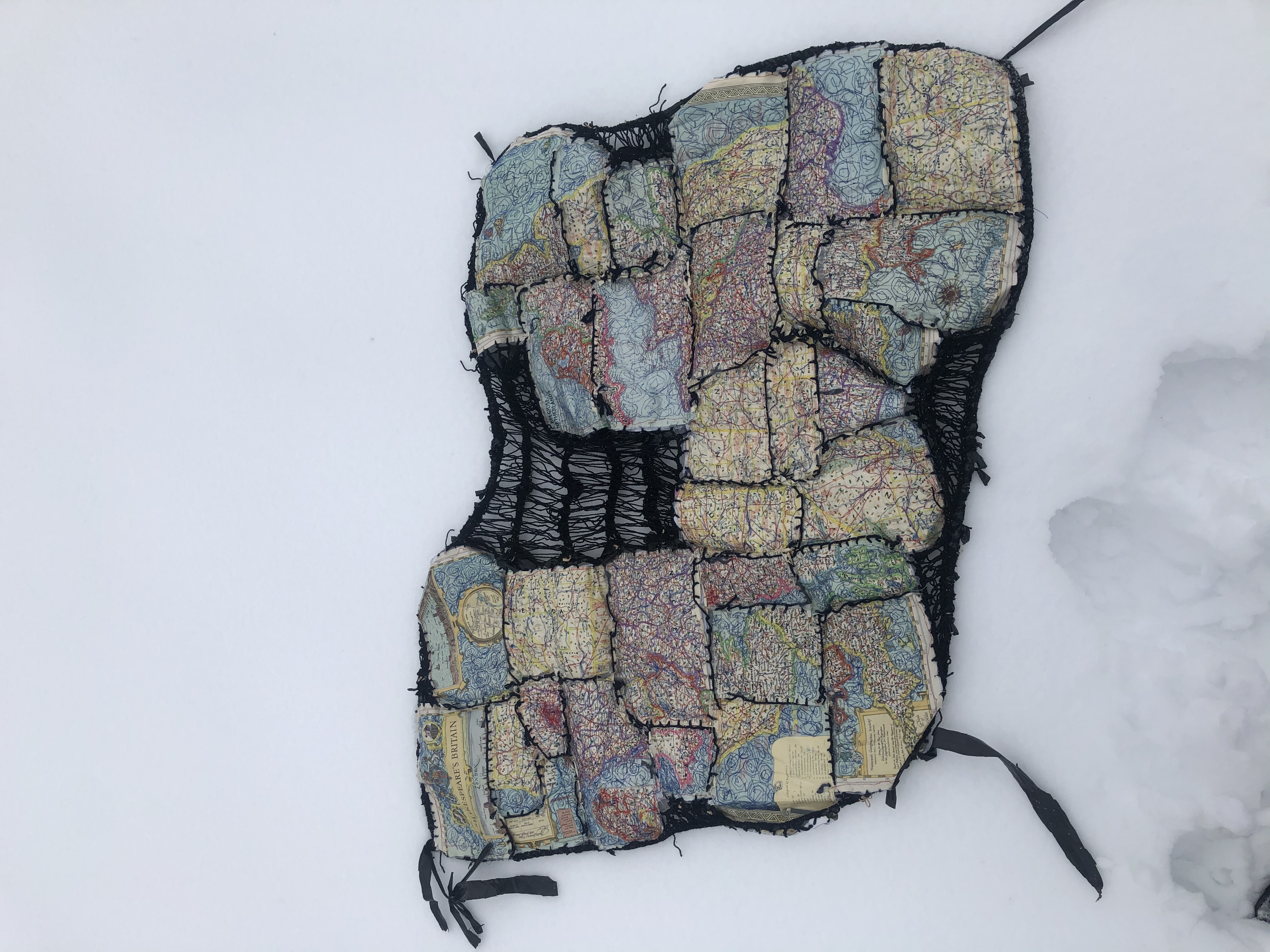 Misshapen new world map