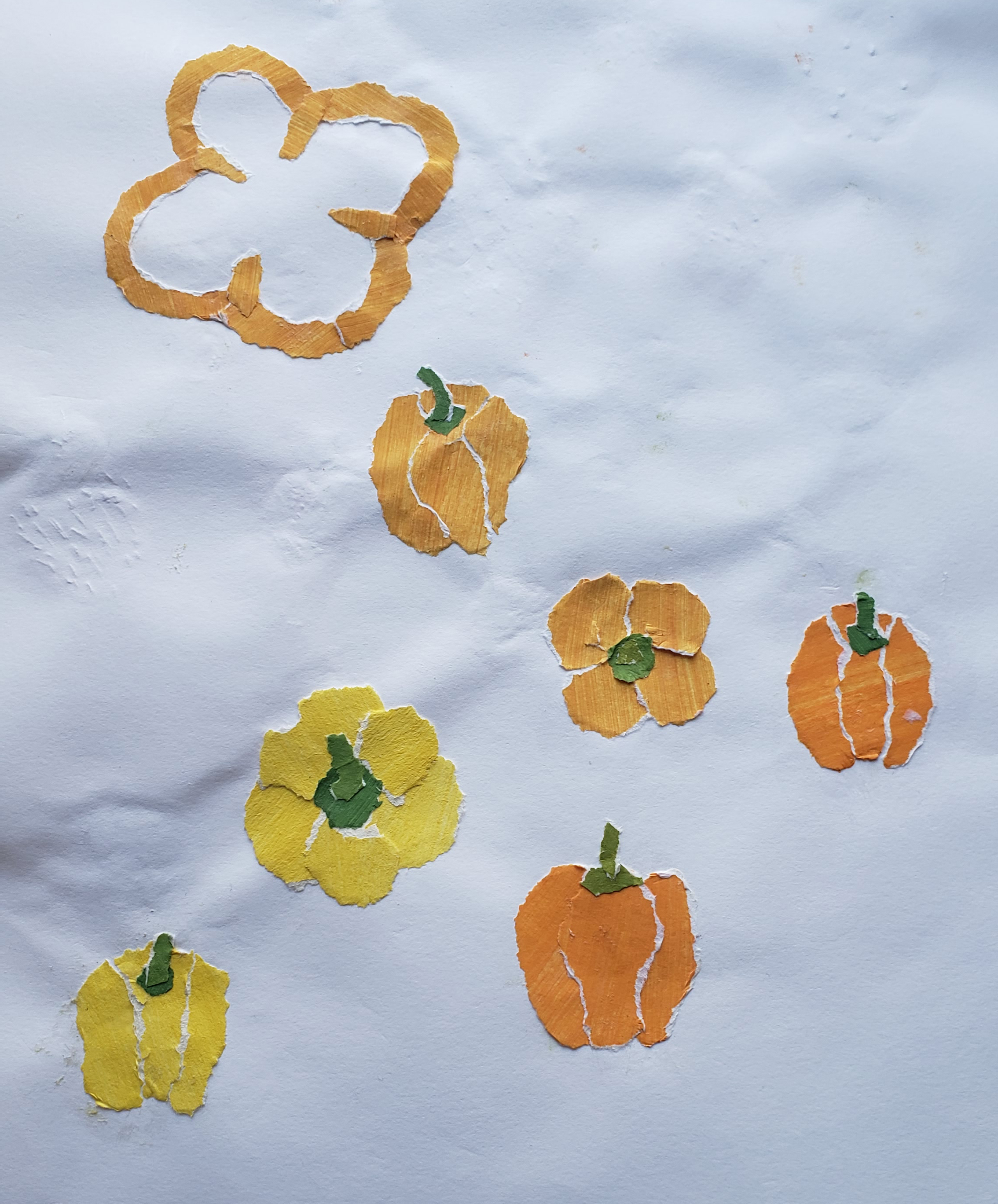 "Pepper's a Fruit" collage development