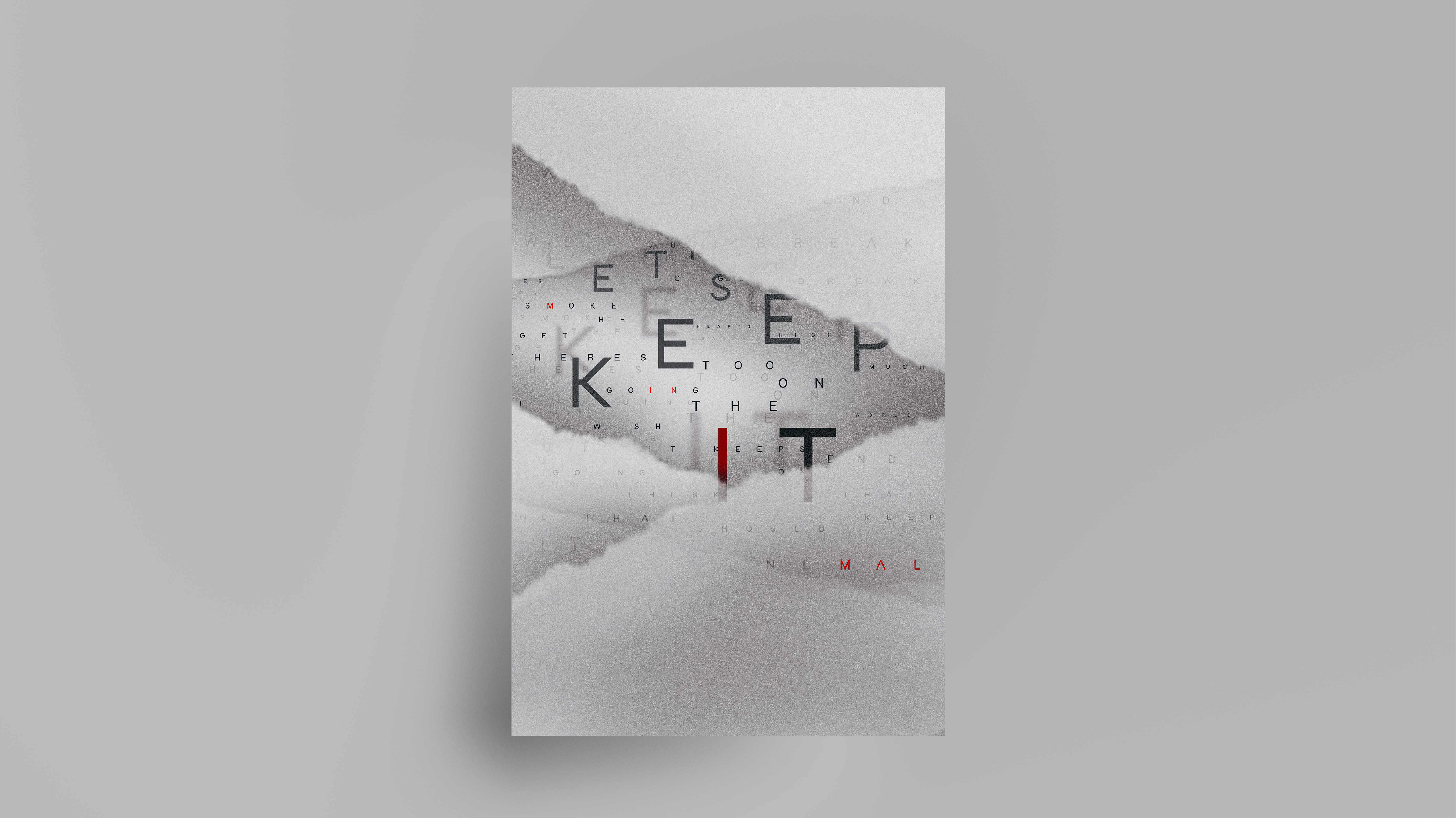 Typographic Poster : MINIMAL