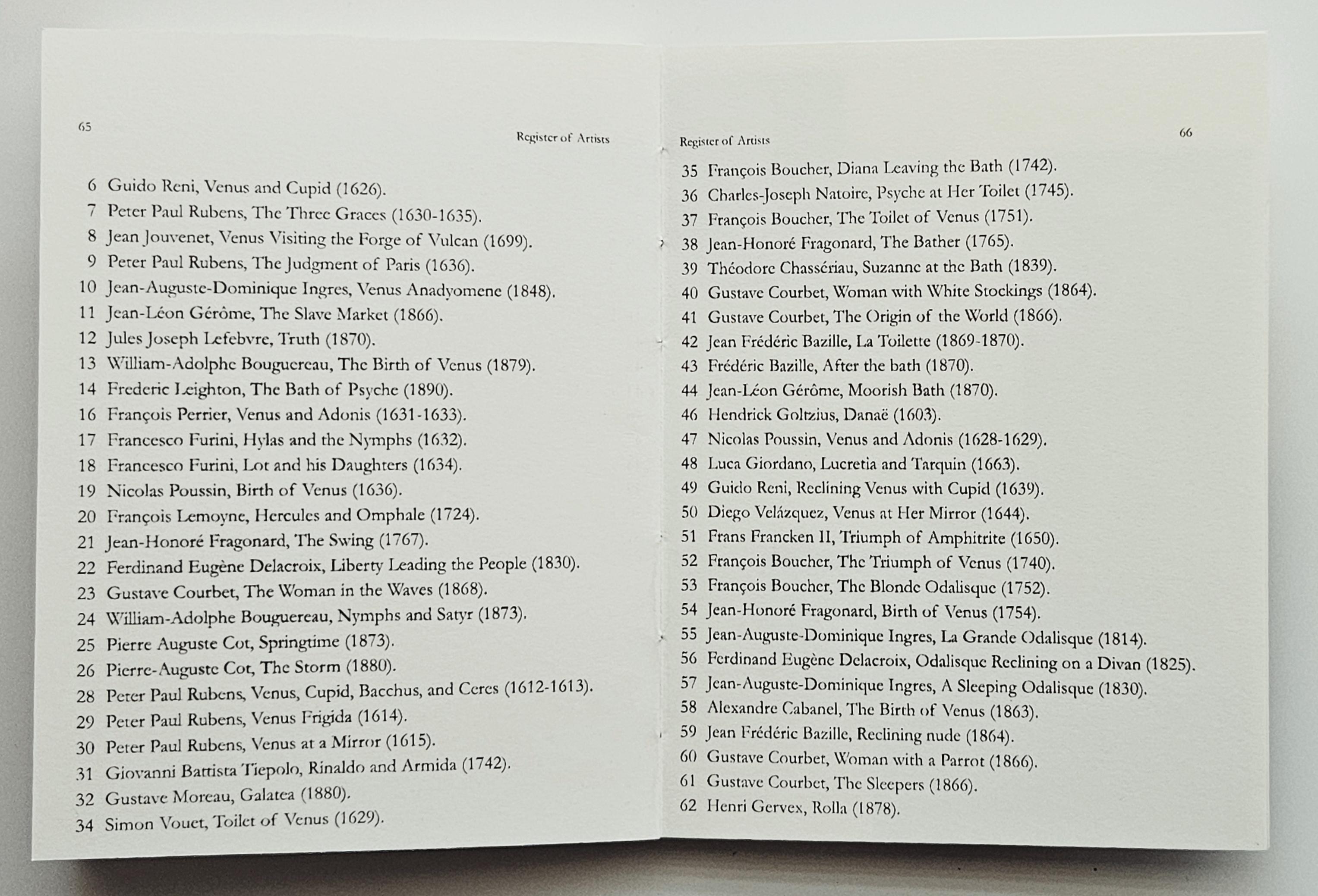 From Classical Art: Illustrated Catalogue