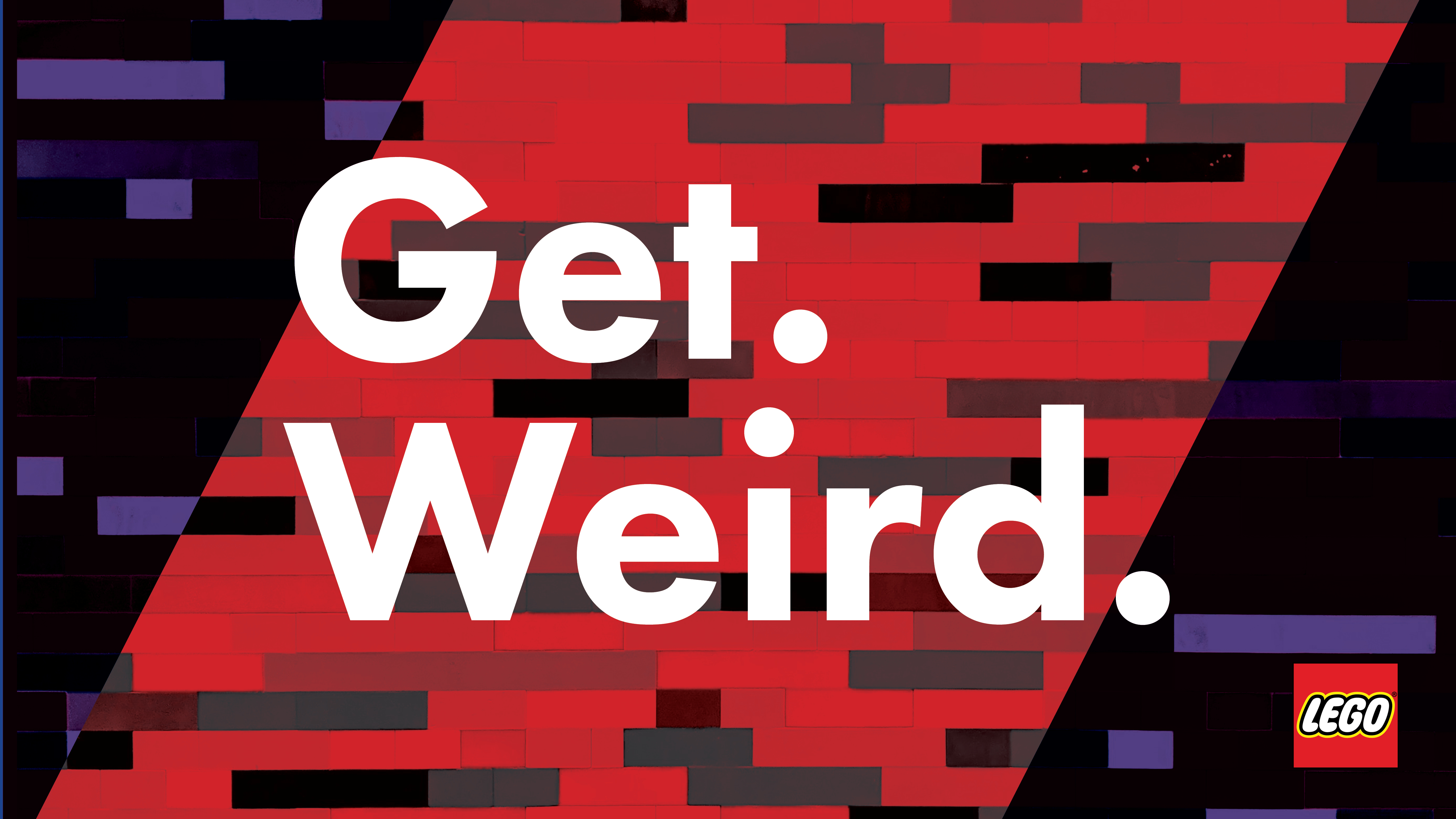 Get. Weird. - LEGO title