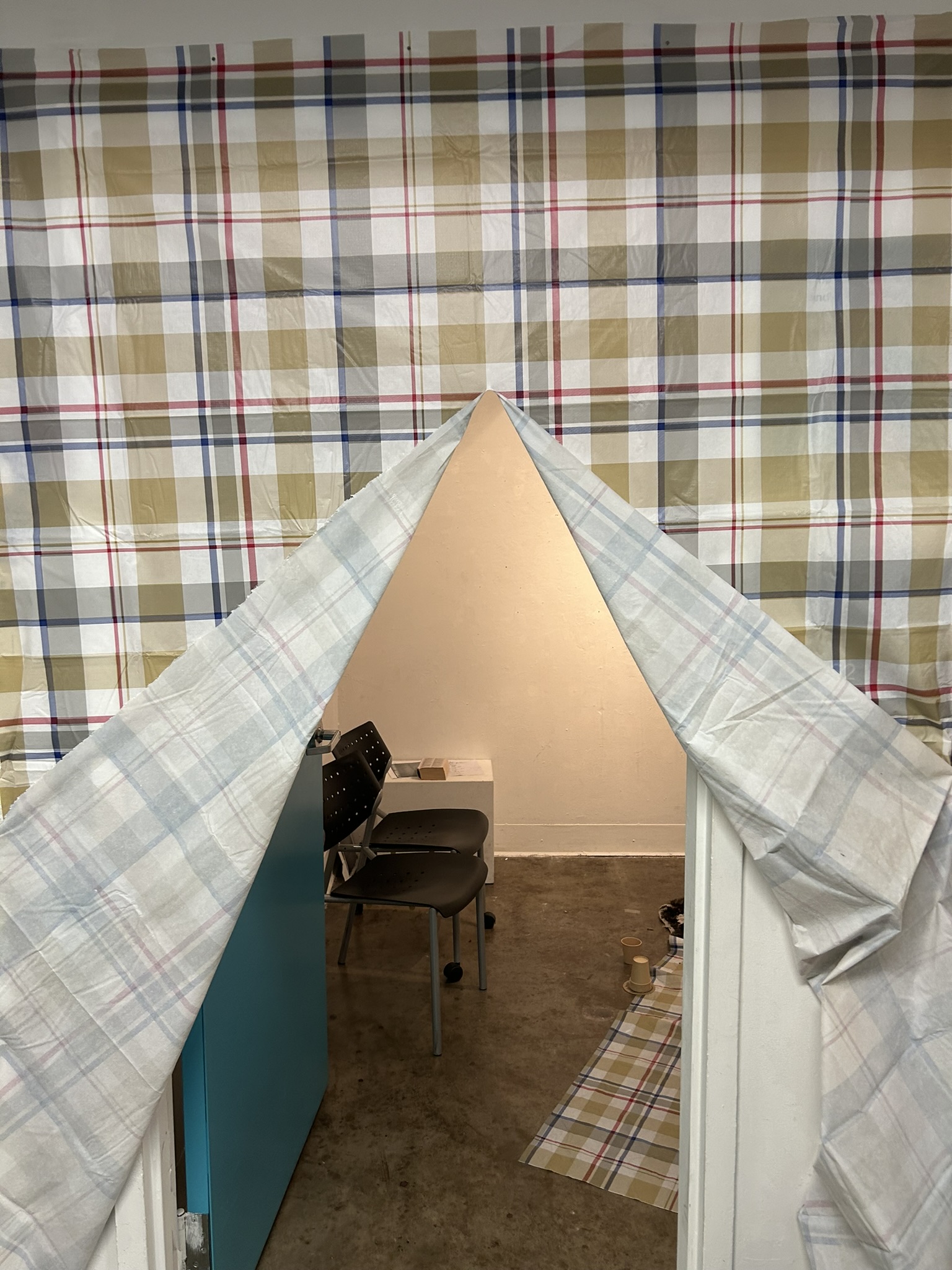 Plaid Miners Tent or/my own Moon Door