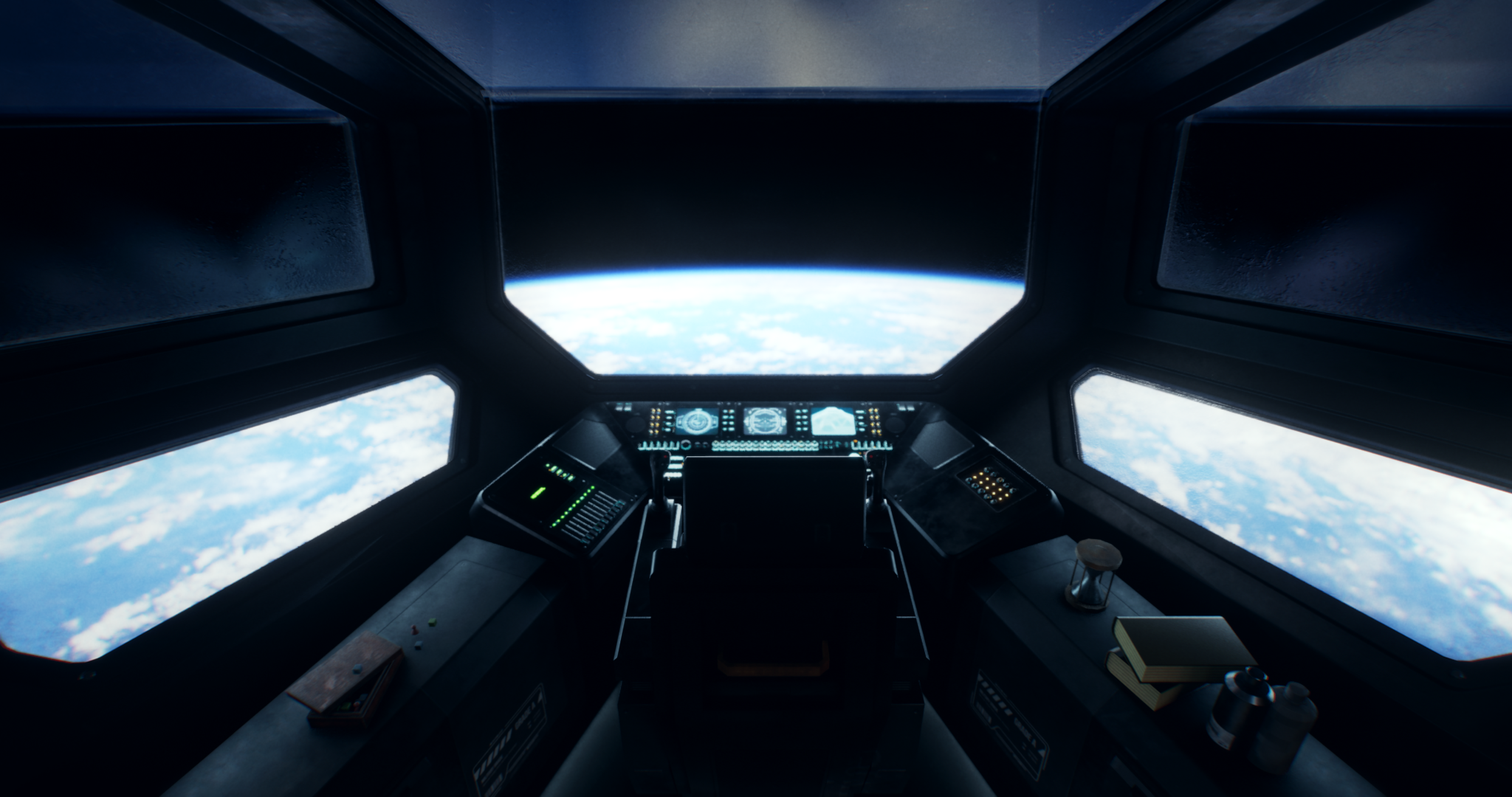 Game Scene Design- Spaceship interior