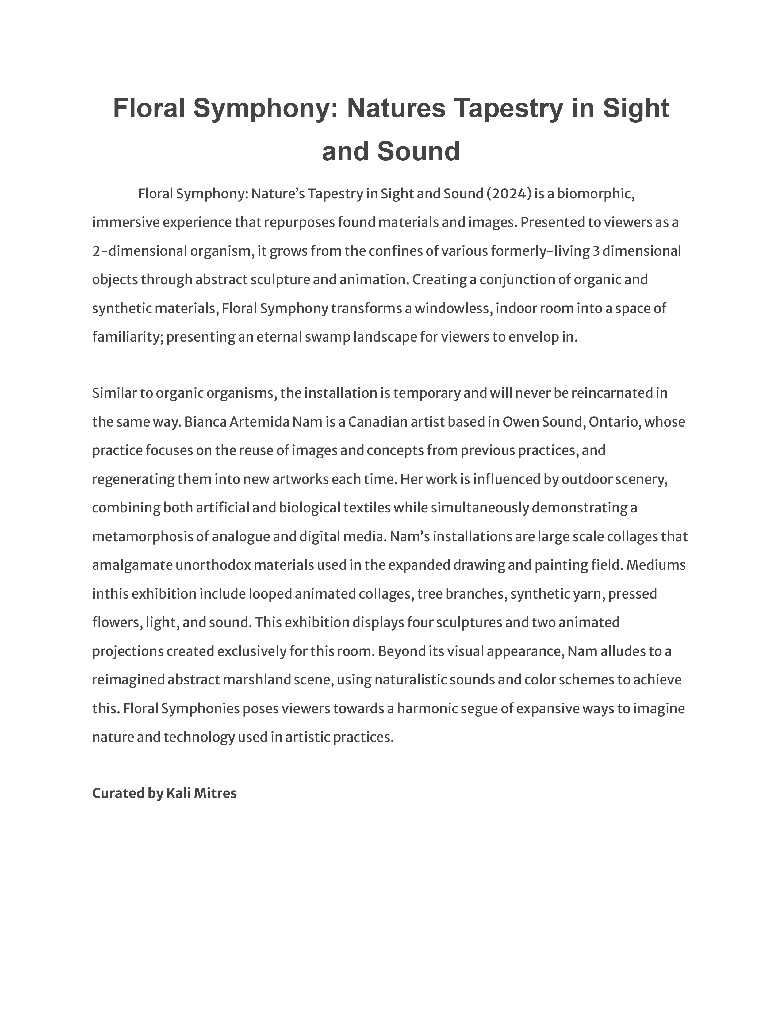 Floral Symphonys: Nature's Tapestry in Sight and Sound