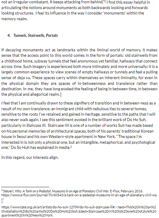 ReBUILDING THE MEMORY SPACE