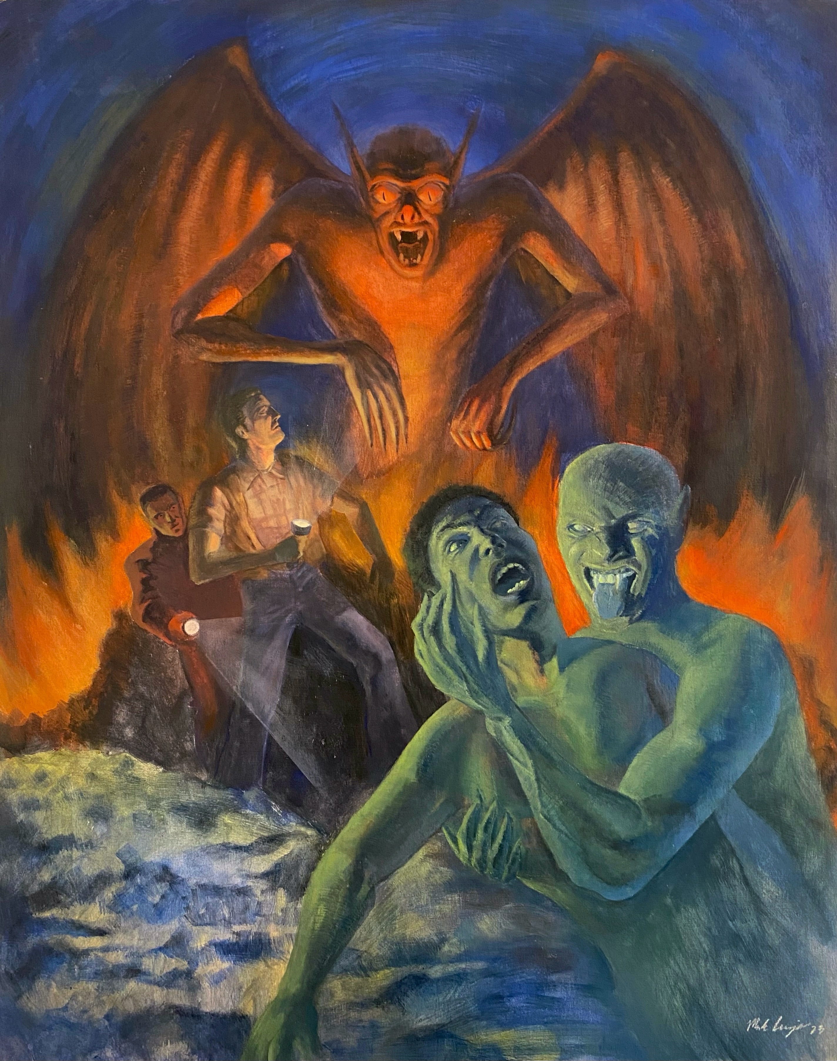 Dante and Virgil in Hell