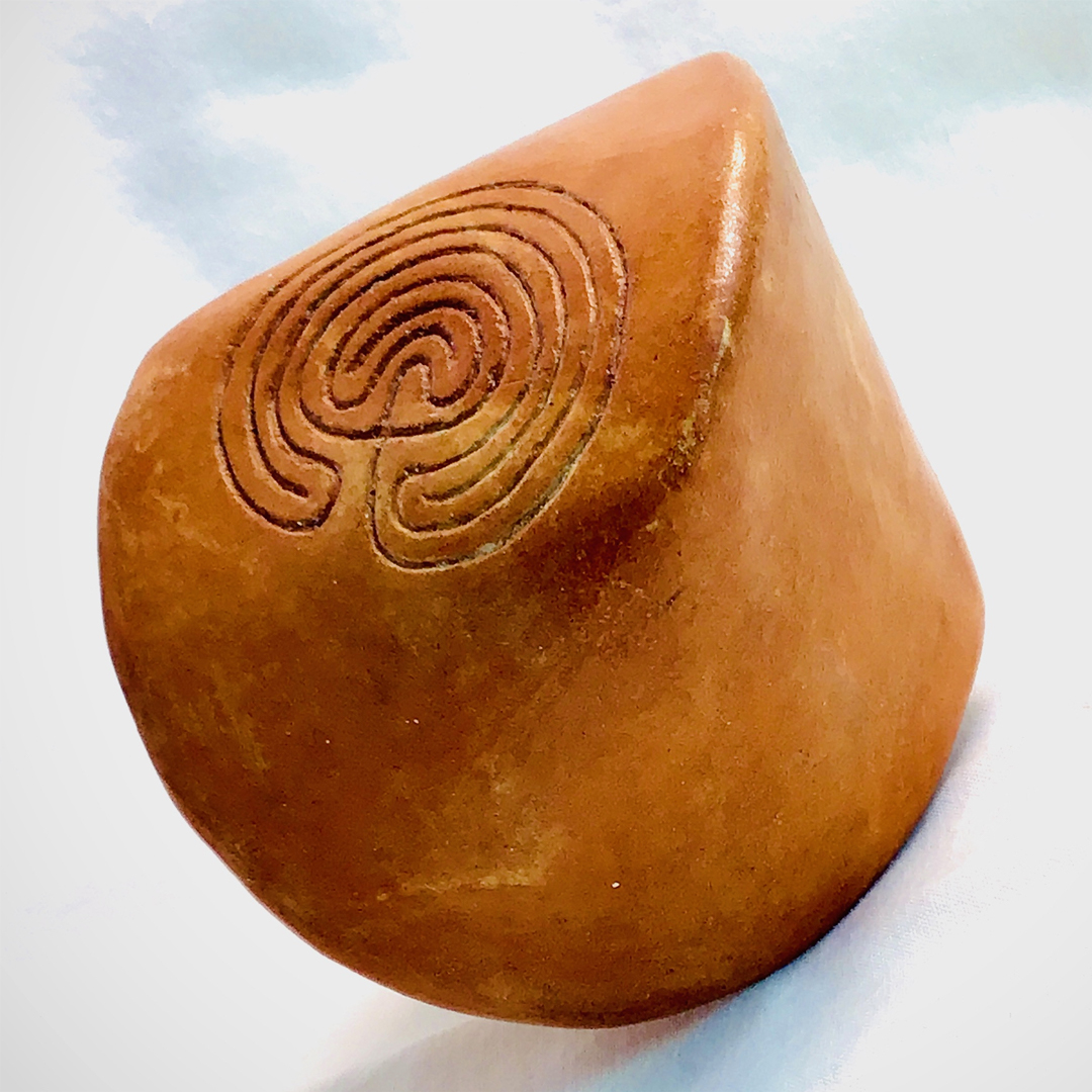 Shannon McLeod. Sphericon. Earthenware. 2021. 6 x 6 inches. Courtesy of the artist.