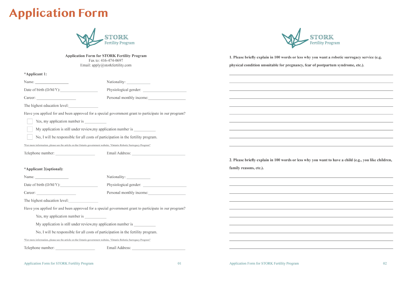 STORK Fertility Program