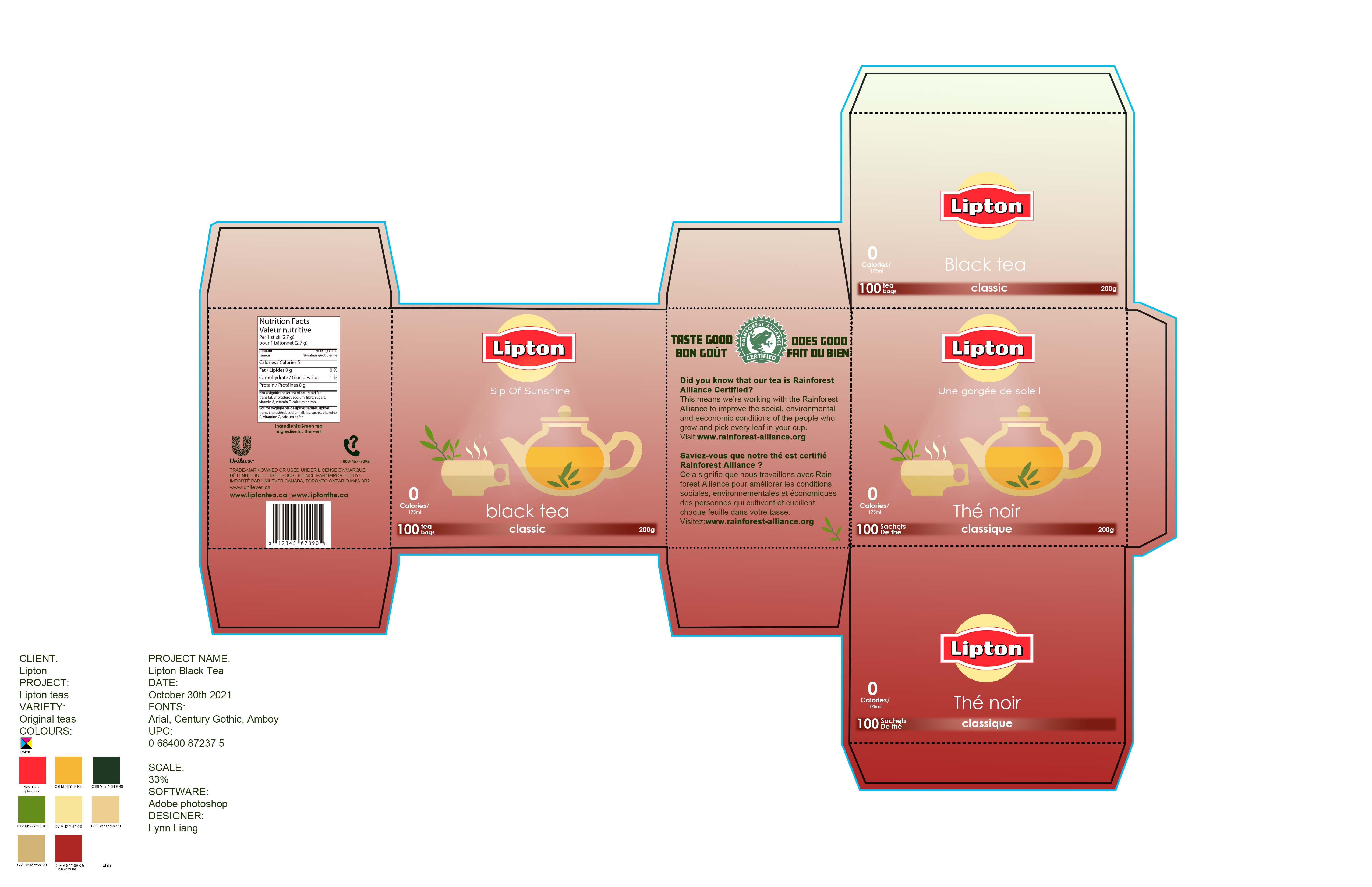 Lipton Tea Packaging Redesign