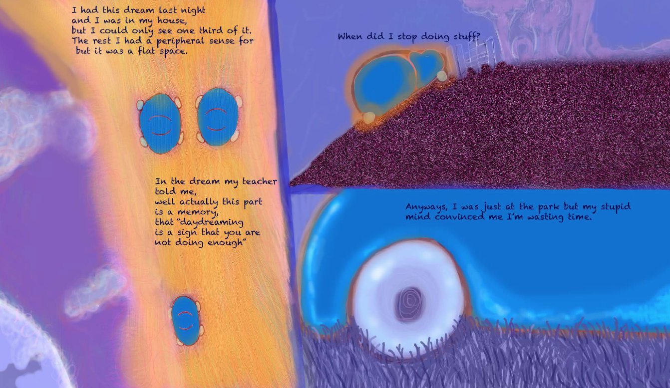 Back down there - page from the graphic novel