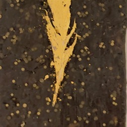 Encaustic Ash - A Feather on the Breath of God