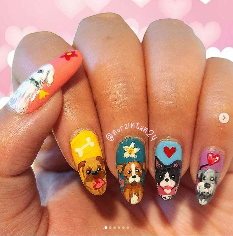 Puppy Love Nail Art