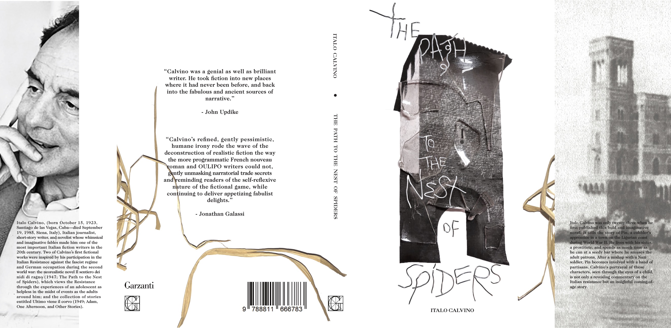Italo Calvino, 'The Path to the Nest of Spiders' Book Dust Jacket