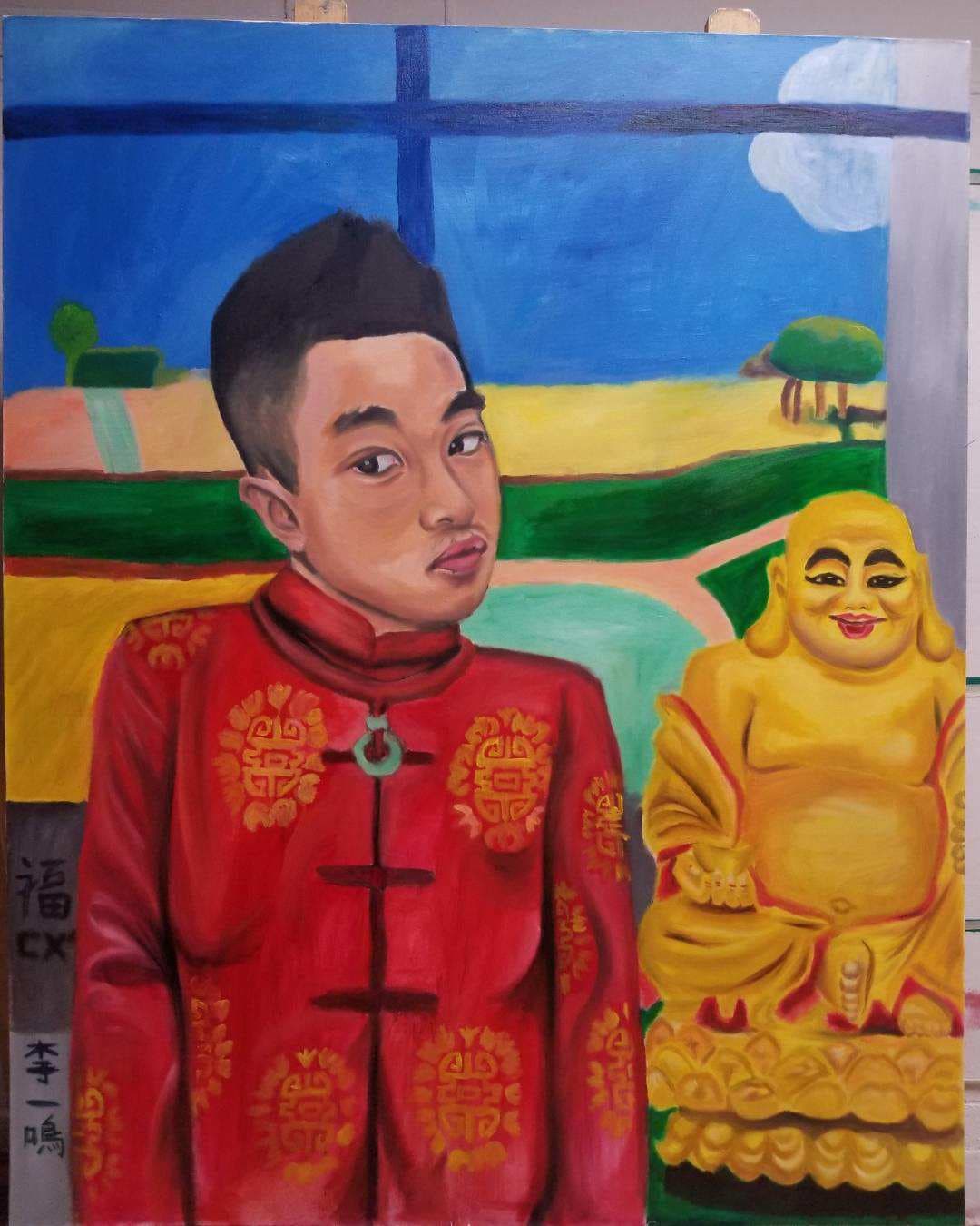 Me and the Laughing Buddha