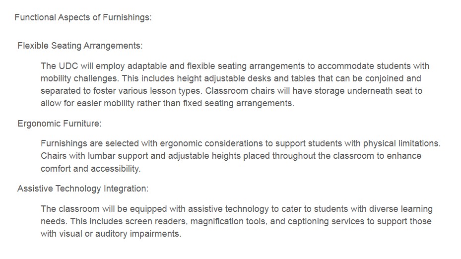 Designing for All: A Universally Accessible Learning Environment