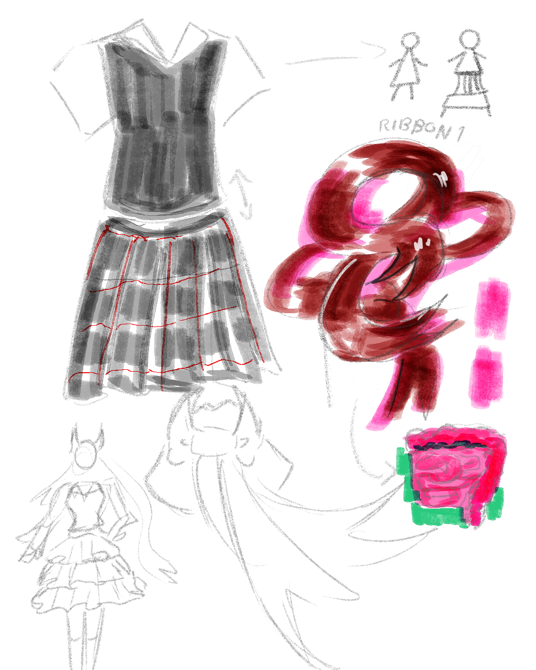 Thesis Pre-Production Sketches and Thumbnails