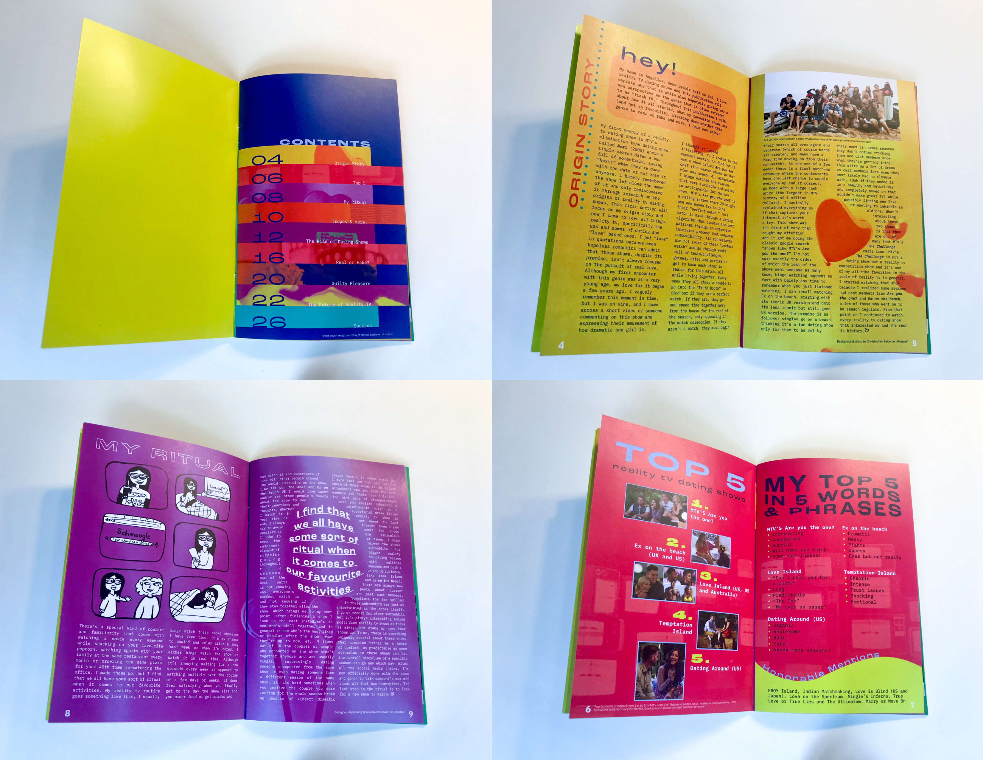 Reality TV Dating Show Publication