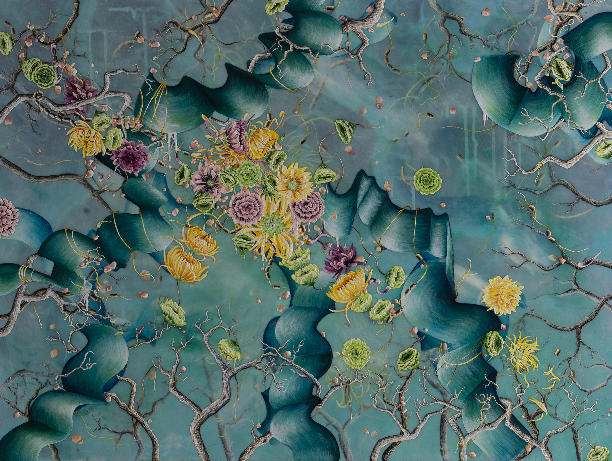 Acrylic and Mixed Media on Canvas Paintings