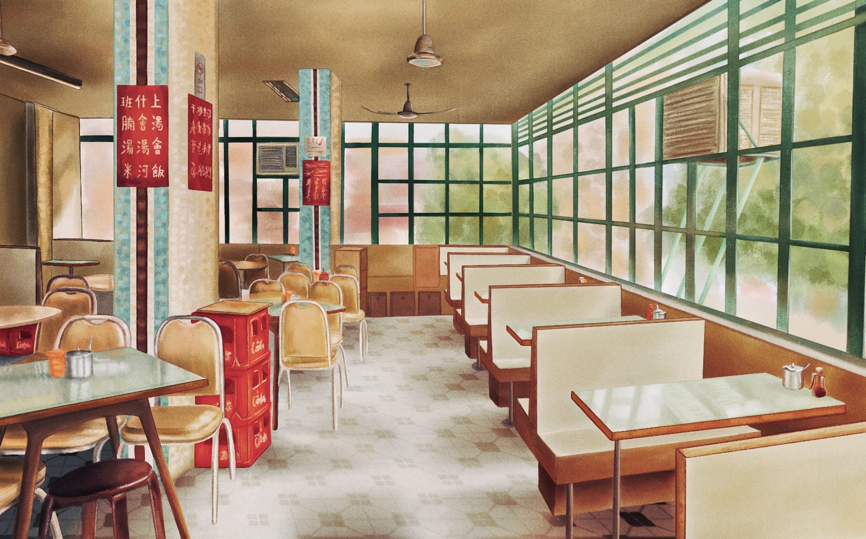 Background Design of HK Cafe