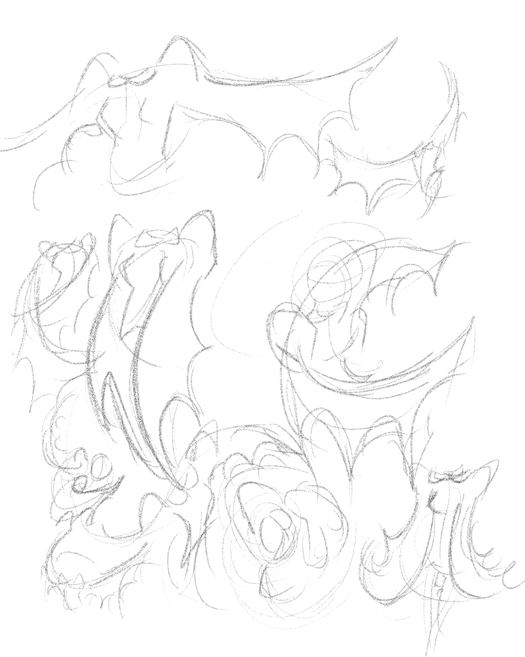 Thesis Pre-Production Sketches and Thumbnails