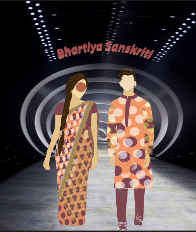 Bhartiya Sanskriti: Couple in traditional wear