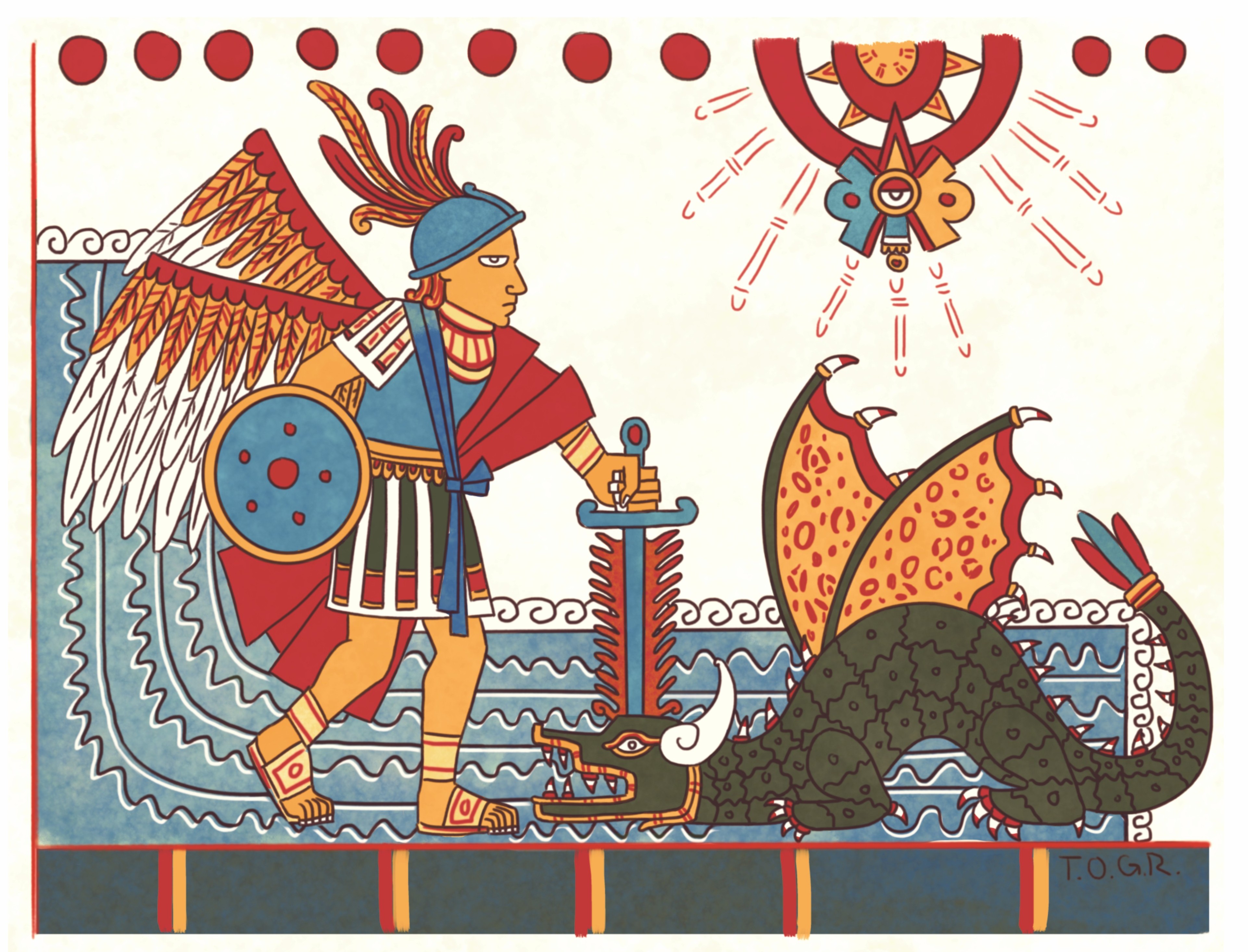 St Michael Slaying Lucifer